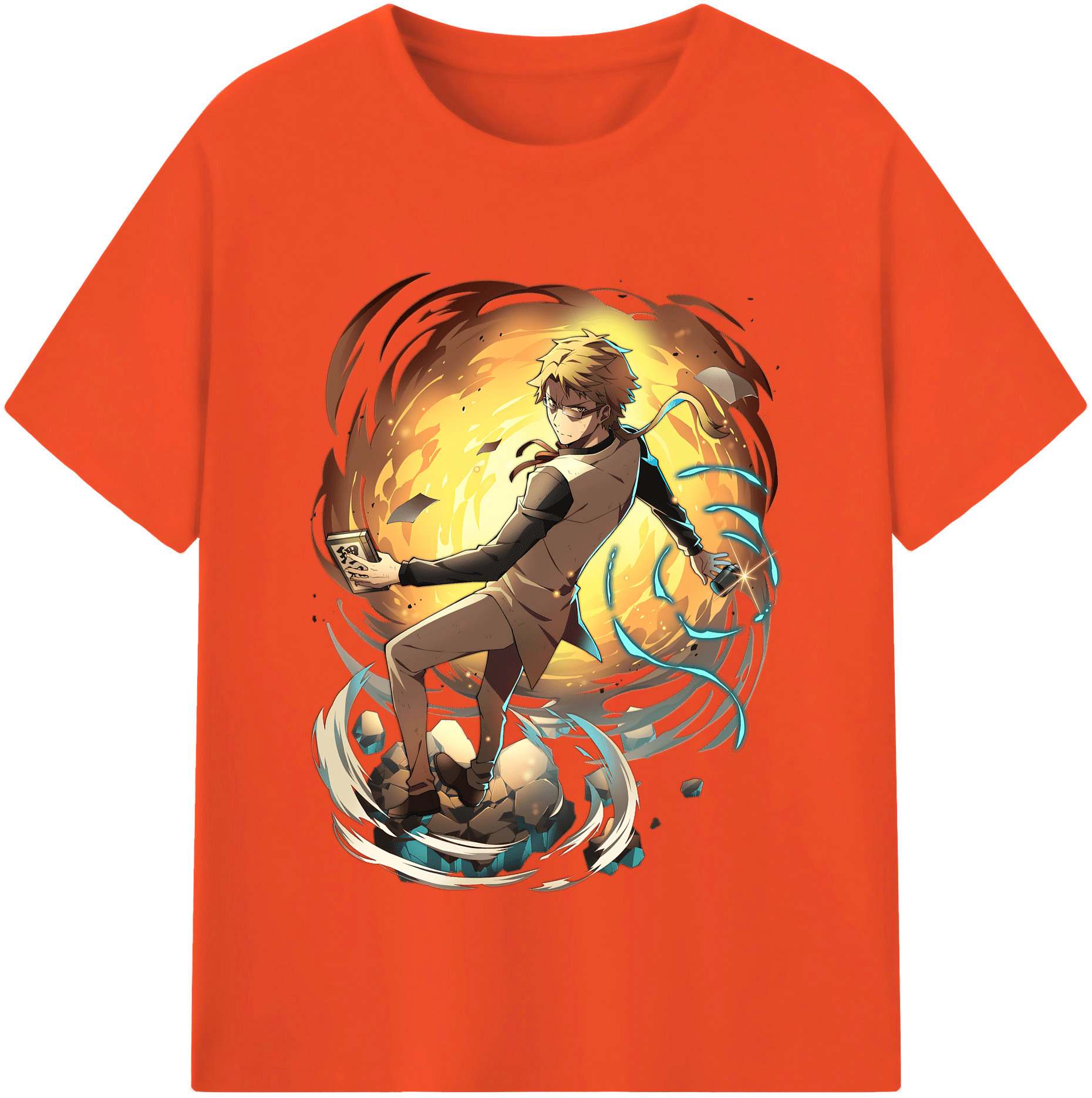 （画像用） 文豪ストレイドッグス Bungo Stray Dogs 綿100％半袖Tシャツ（フロントプリント）