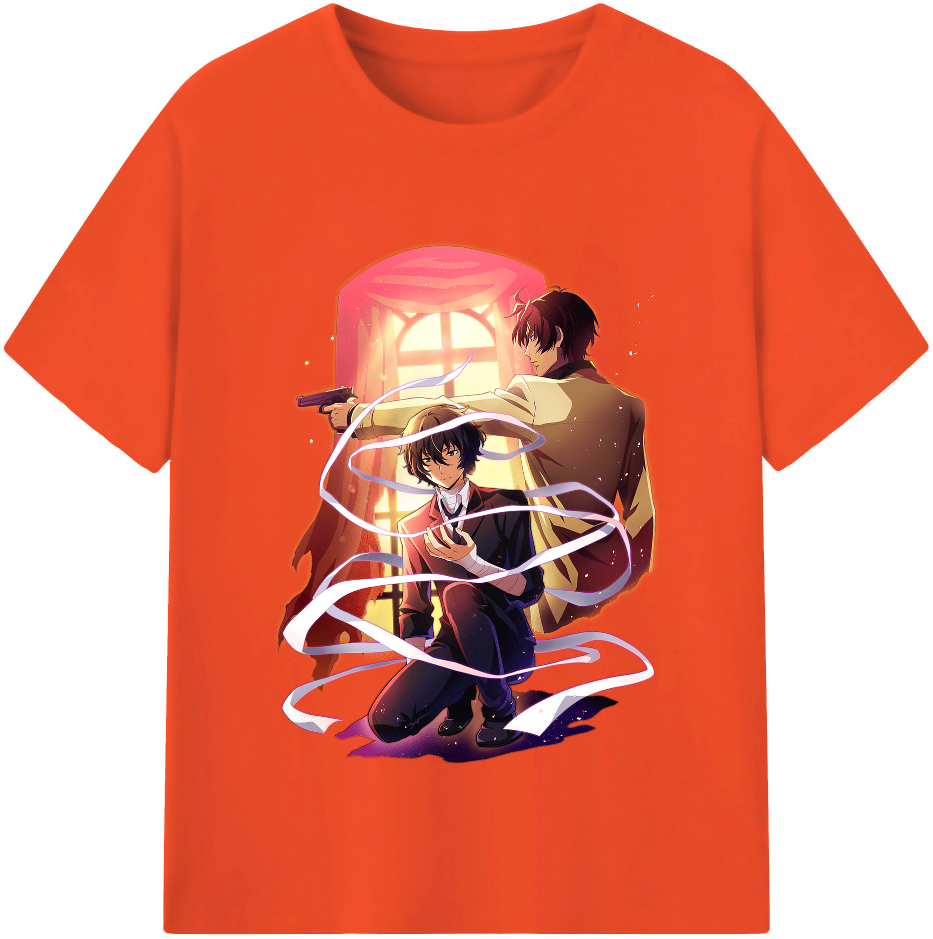 （画像用） 文豪ストレイドッグス Bungo Stray Dogs 綿100％半袖Tシャツ（フロントプリント）
