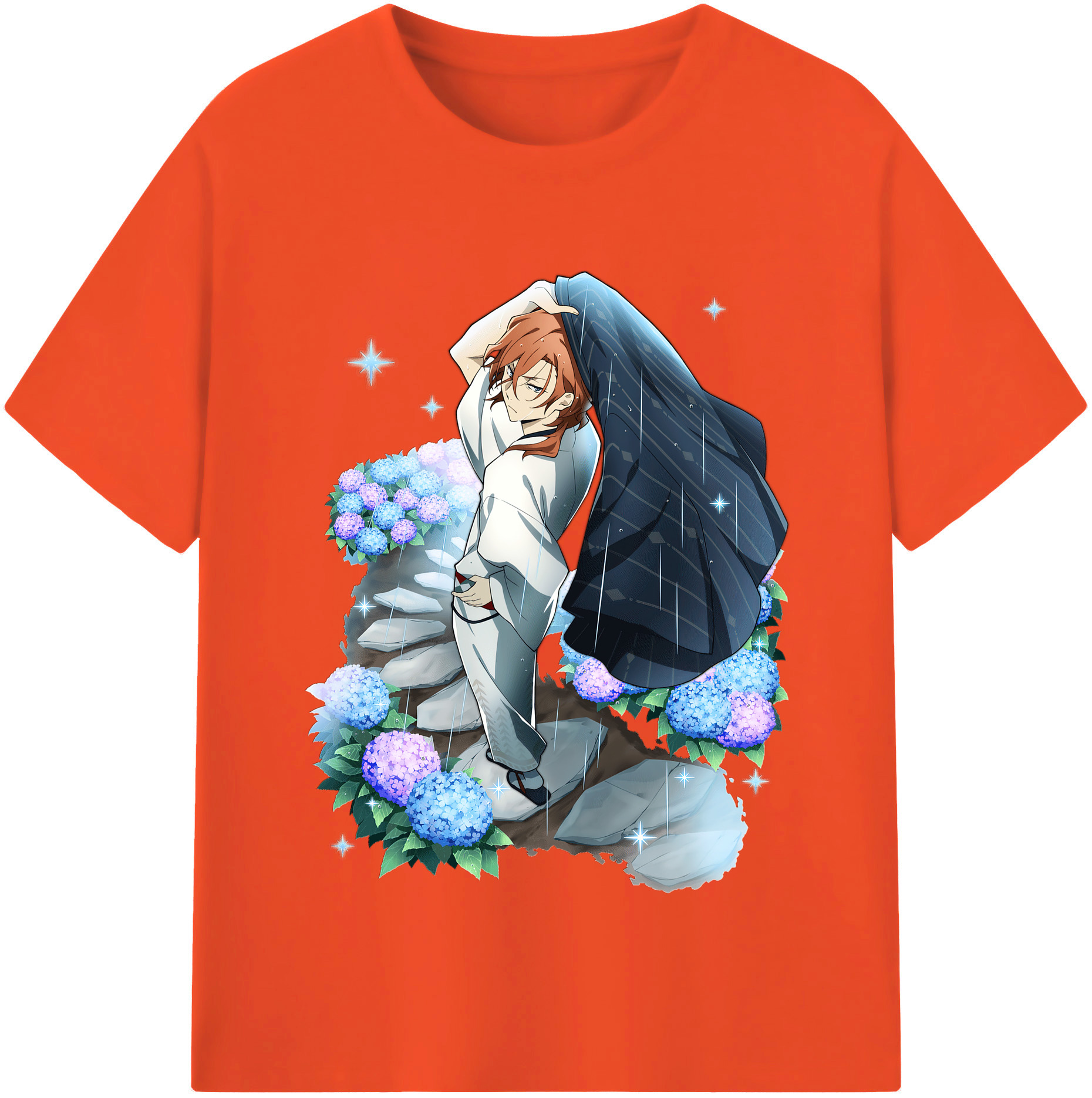 （画像用） 文豪ストレイドッグス Bungo Stray Dogs 綿100％半袖Tシャツ（フロントプリント）