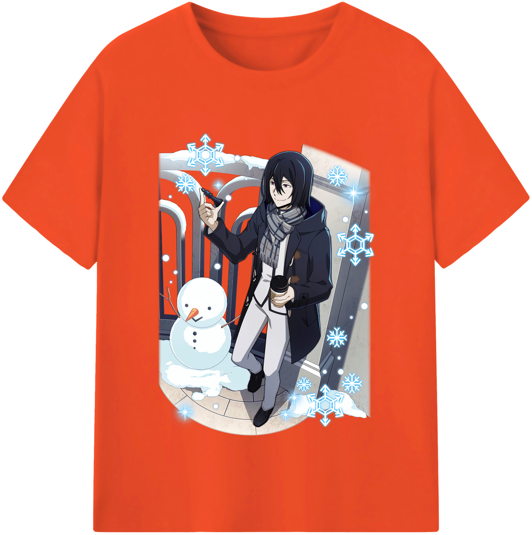 （画像用） 文豪ストレイドッグス Bungo Stray Dogs 綿100％半袖Tシャツ（フロントプリント）