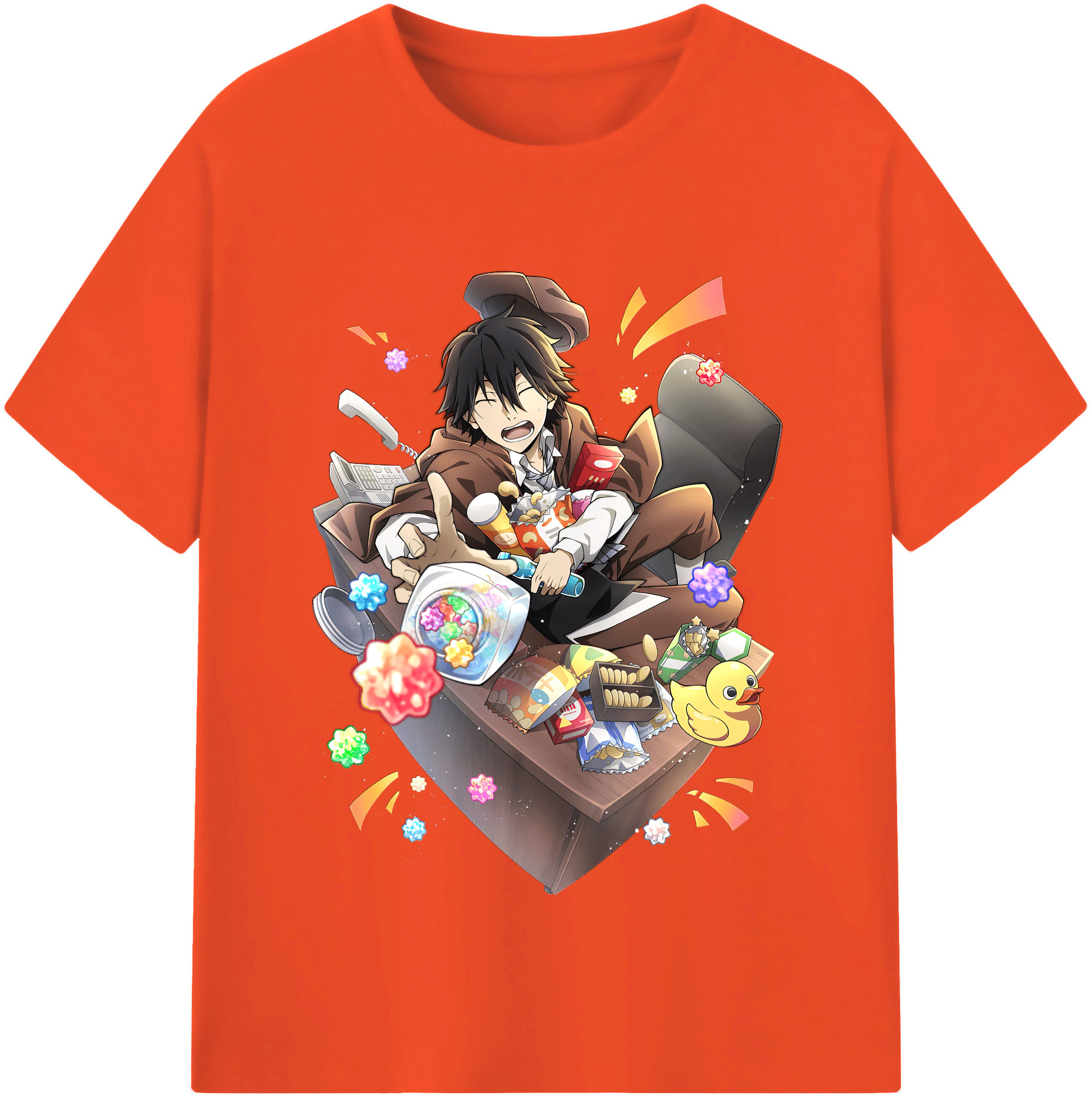 （画像用） 文豪ストレイドッグス Bungo Stray Dogs 綿100％半袖Tシャツ（フロントプリント）
