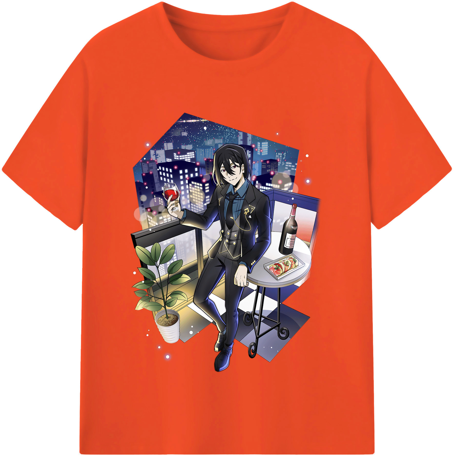 （画像用） 文豪ストレイドッグス Bungo Stray Dogs 綿100％半袖Tシャツ（フロントプリント）