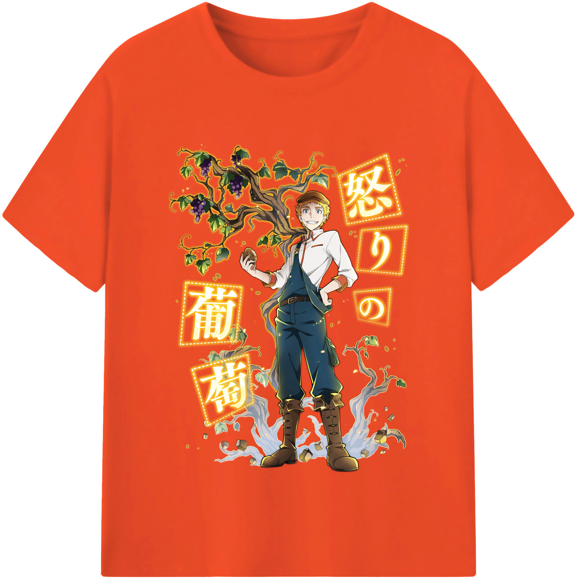 （画像用） 文豪ストレイドッグス Bungo Stray Dogs 綿100％半袖Tシャツ（フロントプリント）