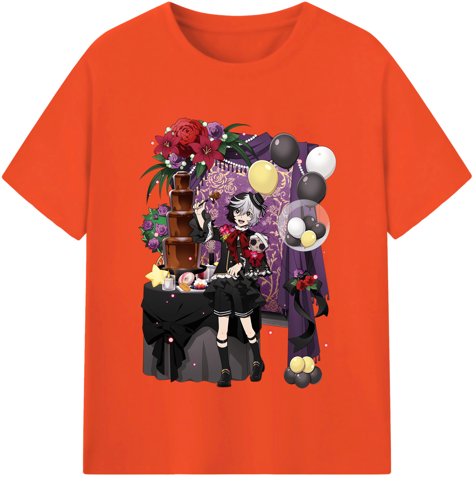 （画像用） 文豪ストレイドッグス Bungo Stray Dogs 綿100％半袖Tシャツ（フロントプリント）
