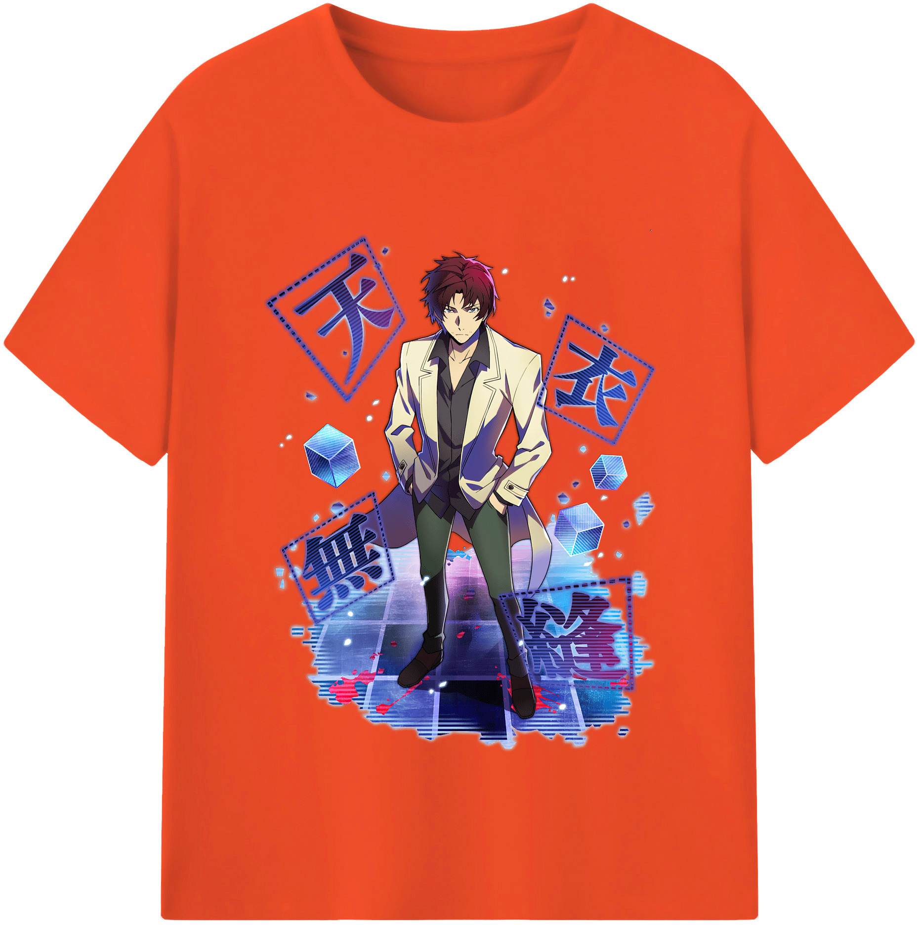 （画像用） 文豪ストレイドッグス Bungo Stray Dogs 綿100％半袖Tシャツ（フロントプリント）