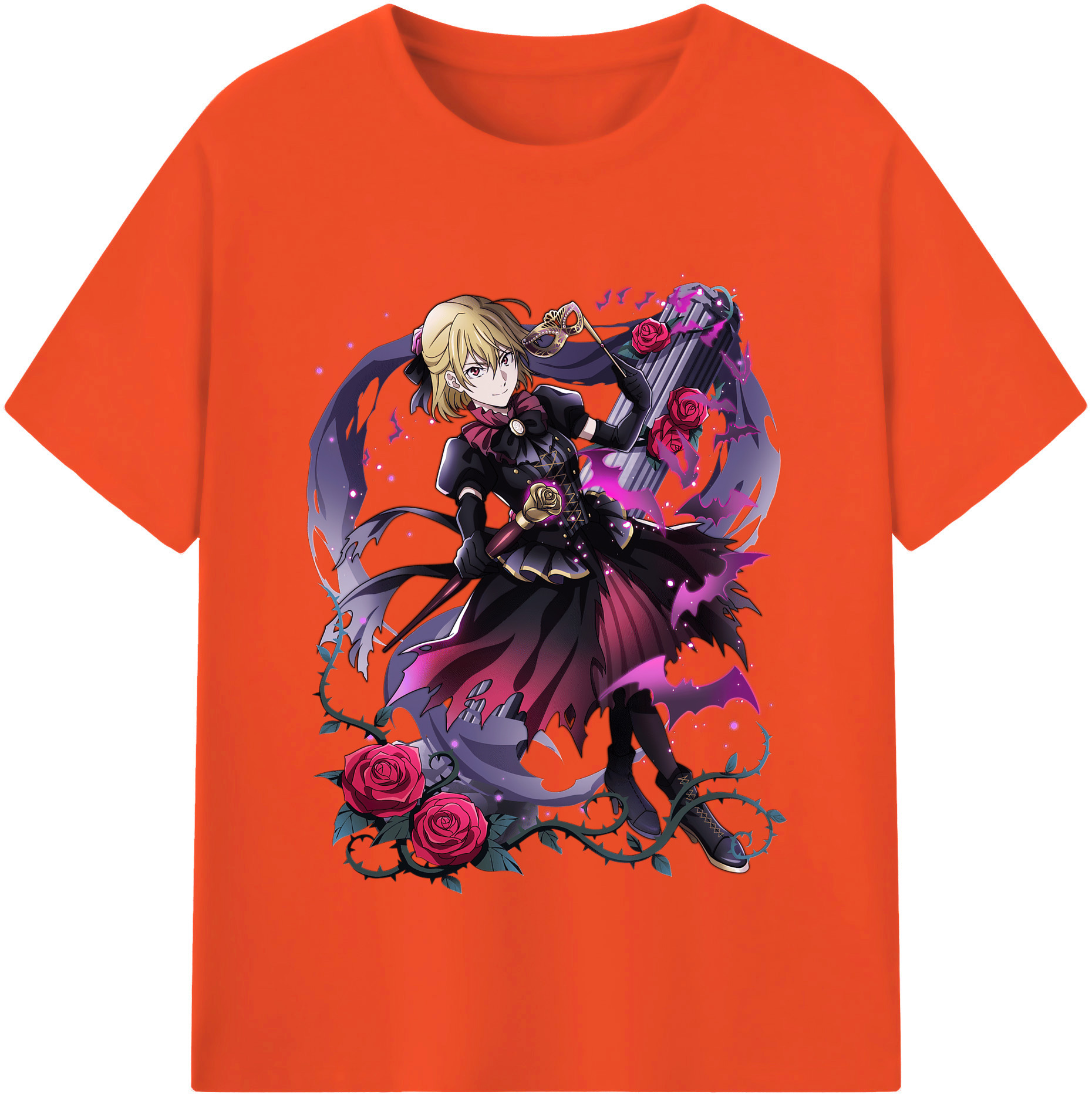 （画像用） 文豪ストレイドッグス Bungo Stray Dogs 綿100％半袖Tシャツ（フロントプリント）