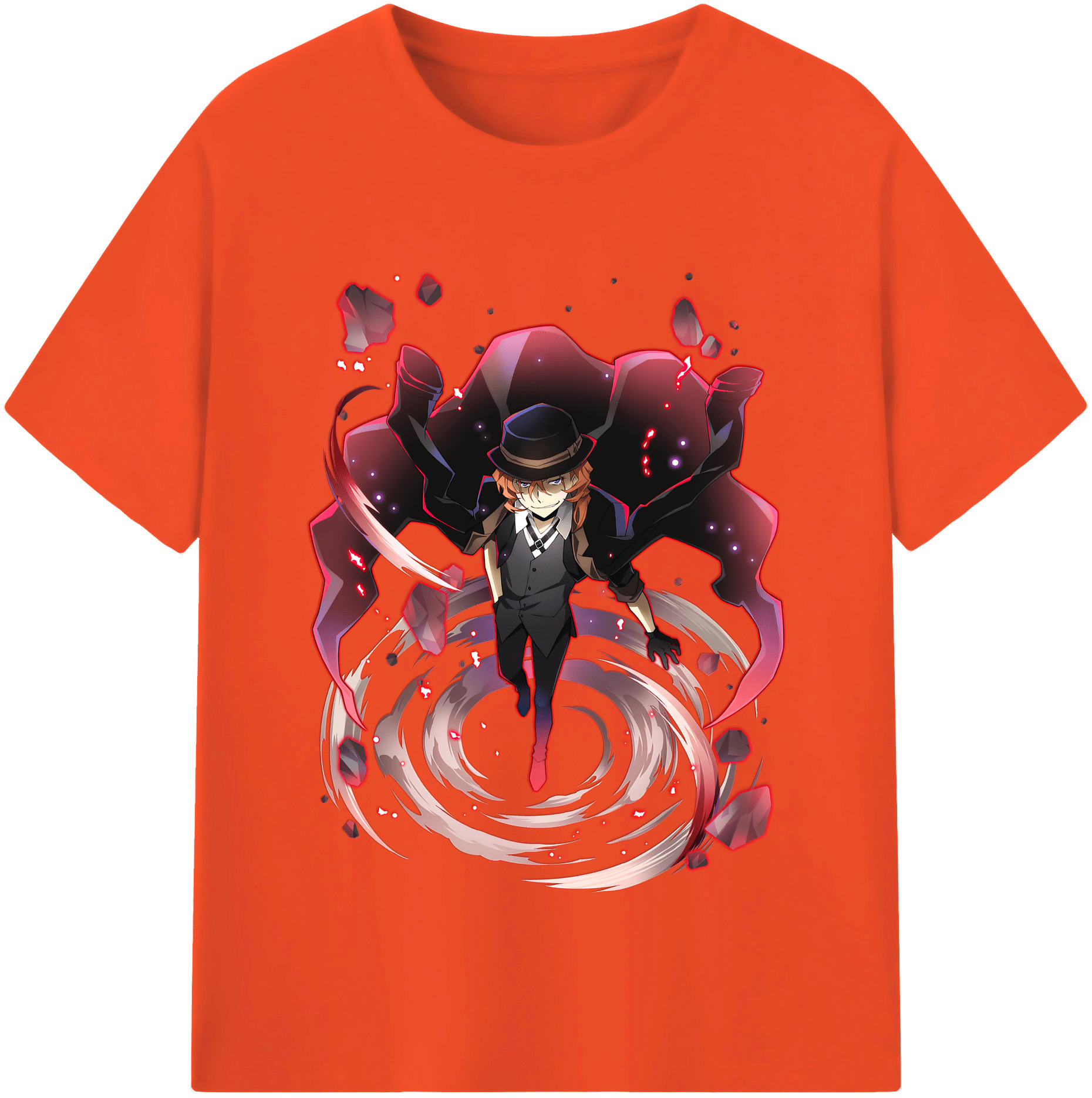 （画像用） 文豪ストレイドッグス Bungo Stray Dogs 綿100％半袖Tシャツ（フロントプリント）