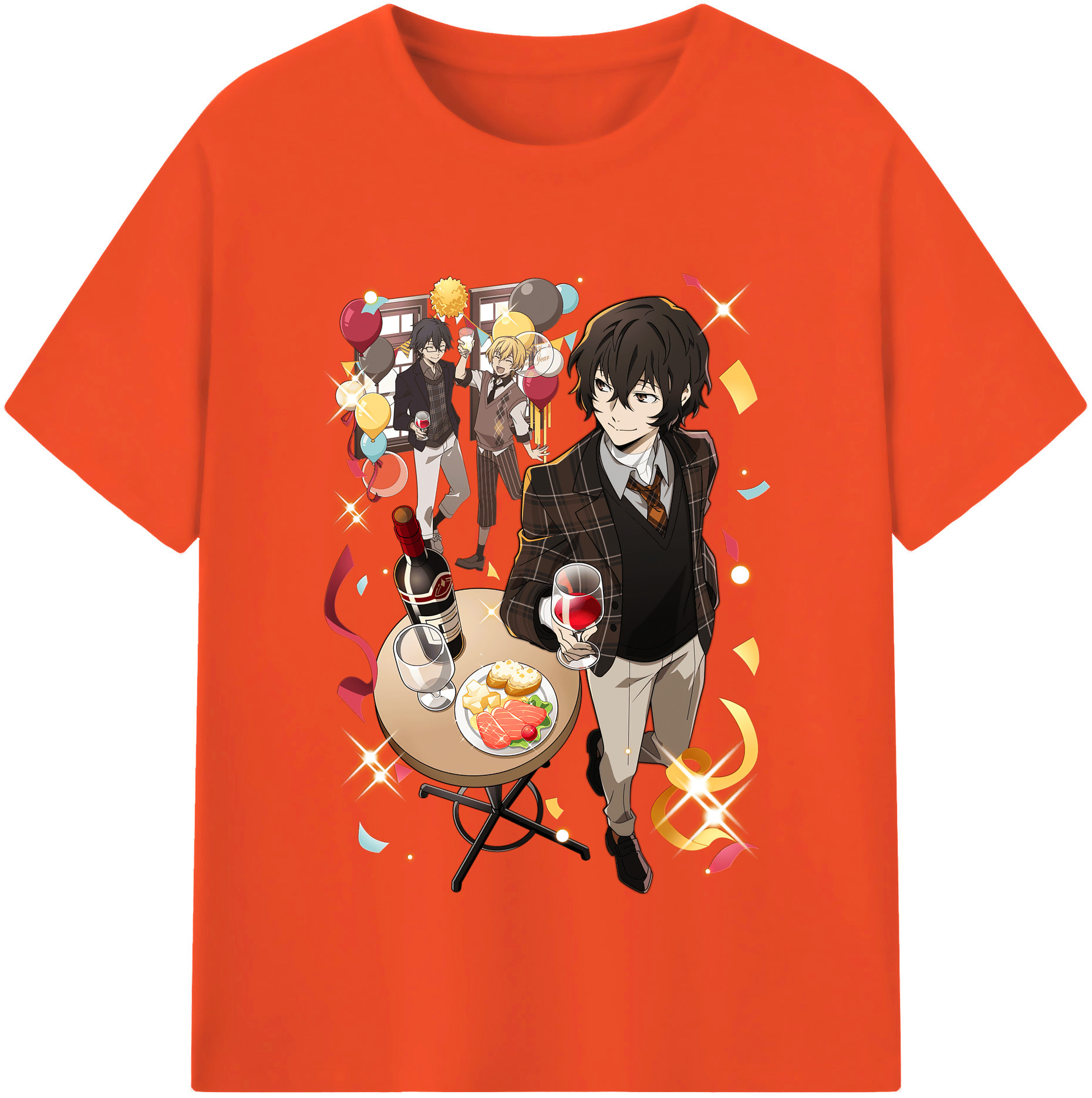（画像用） 文豪ストレイドッグス Bungo Stray Dogs 綿100％半袖Tシャツ（フロントプリント）