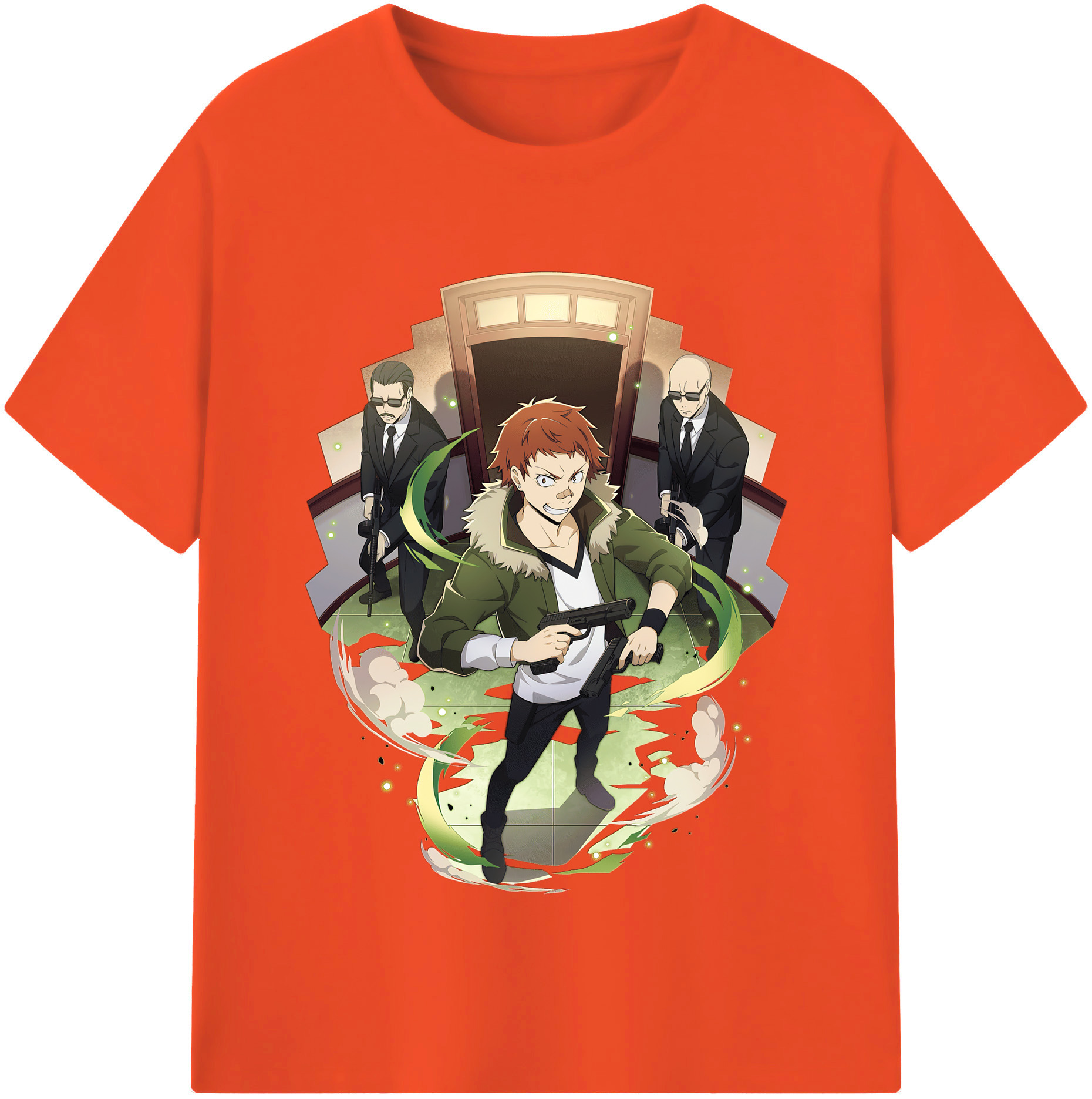 （画像用） 文豪ストレイドッグス Bungo Stray Dogs 綿100％半袖Tシャツ（フロントプリント）