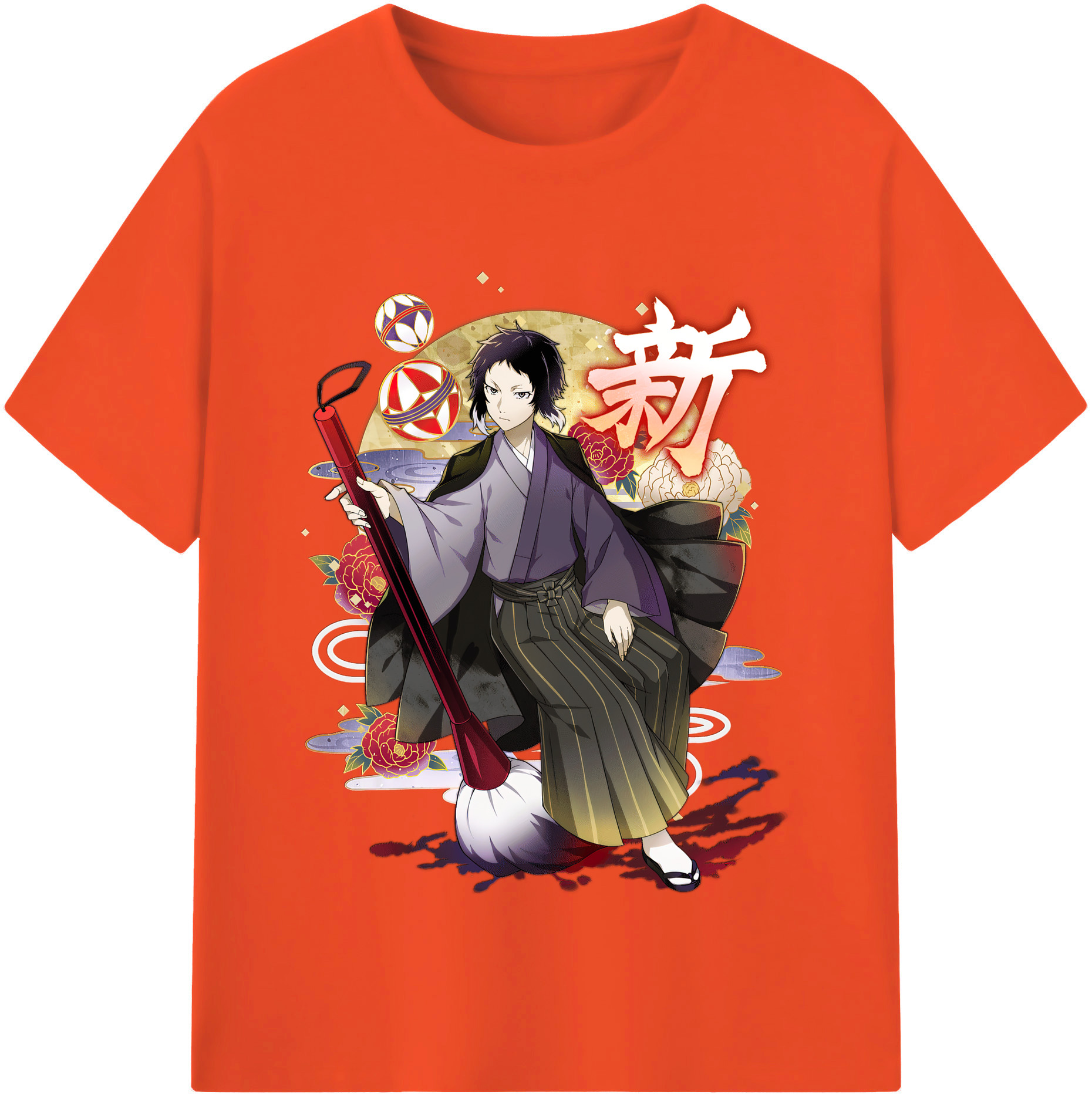 （画像用） 文豪ストレイドッグス Bungo Stray Dogs 綿100％半袖Tシャツ（フロントプリント）