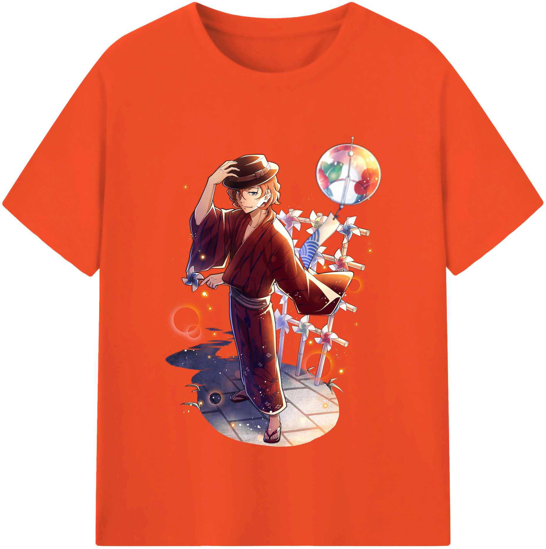 （画像用） 文豪ストレイドッグス Bungo Stray Dogs 綿100％半袖Tシャツ（フロントプリント）