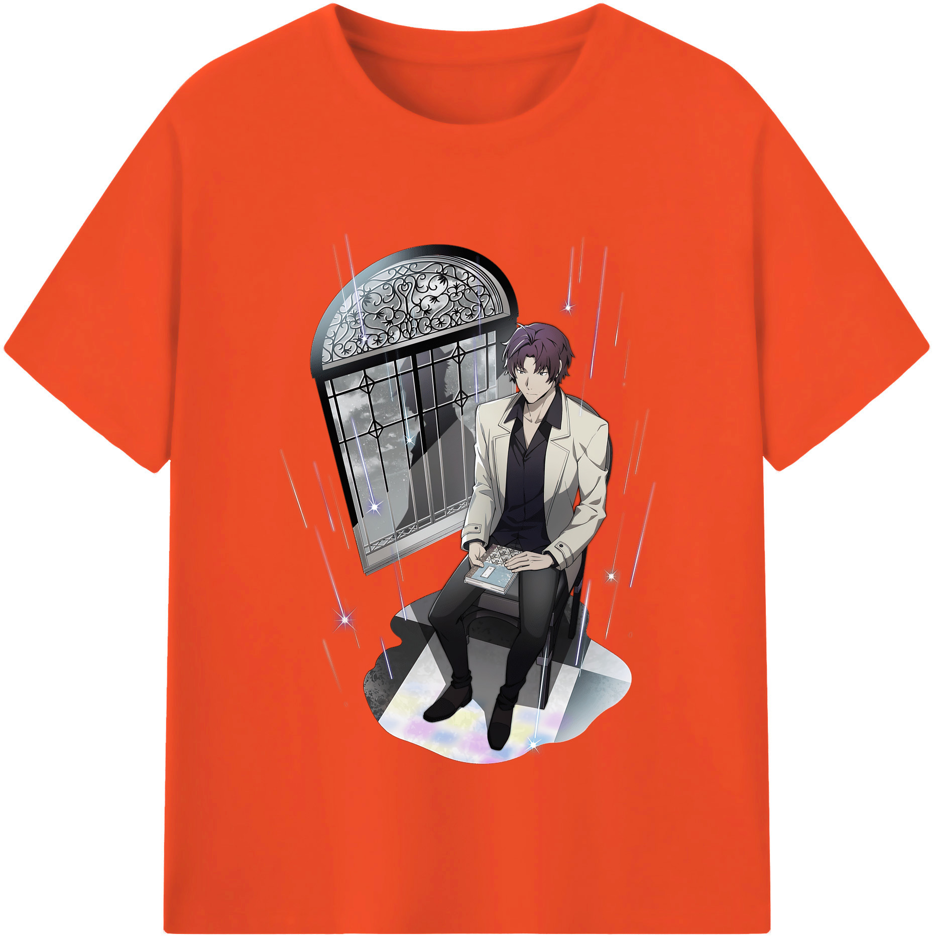 （画像用） 文豪ストレイドッグス Bungo Stray Dogs 綿100％半袖Tシャツ（フロントプリント）