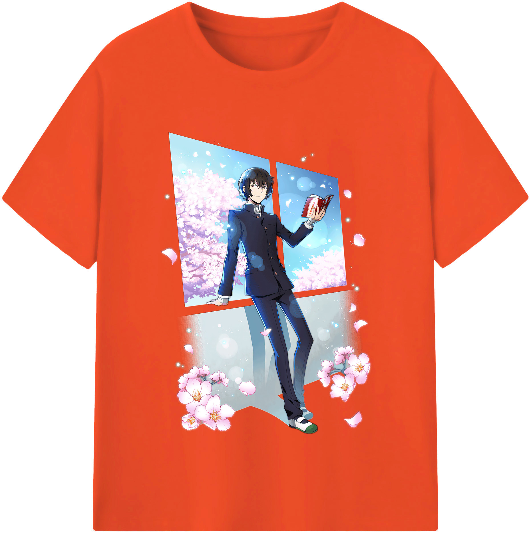 （画像用） 文豪ストレイドッグス Bungo Stray Dogs 綿100％半袖Tシャツ（フロントプリント）