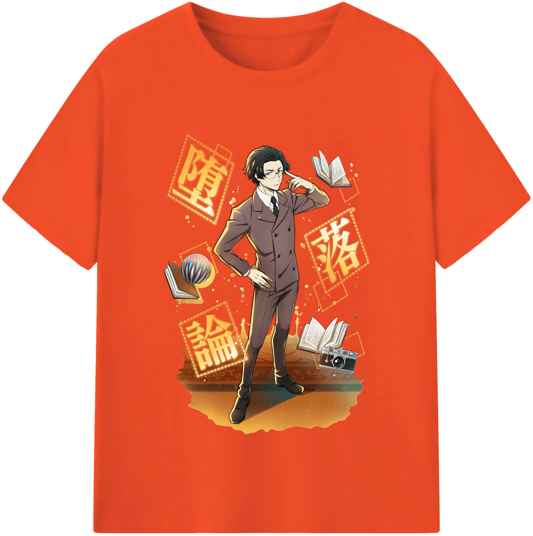 （画像用） 文豪ストレイドッグス Bungo Stray Dogs 綿100％半袖Tシャツ（フロントプリント）