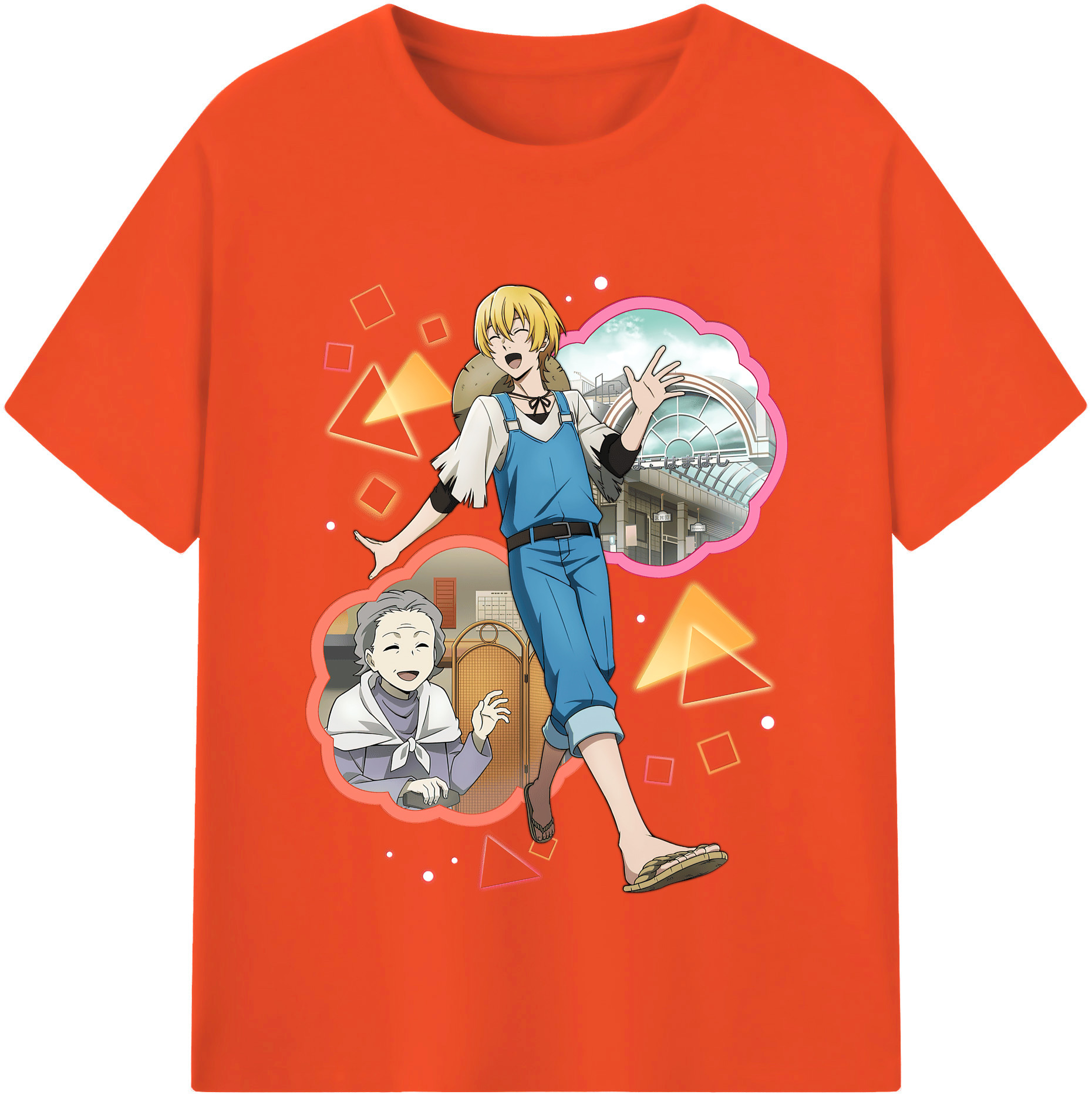 （画像用） 文豪ストレイドッグス Bungo Stray Dogs 綿100％半袖Tシャツ（フロントプリント）