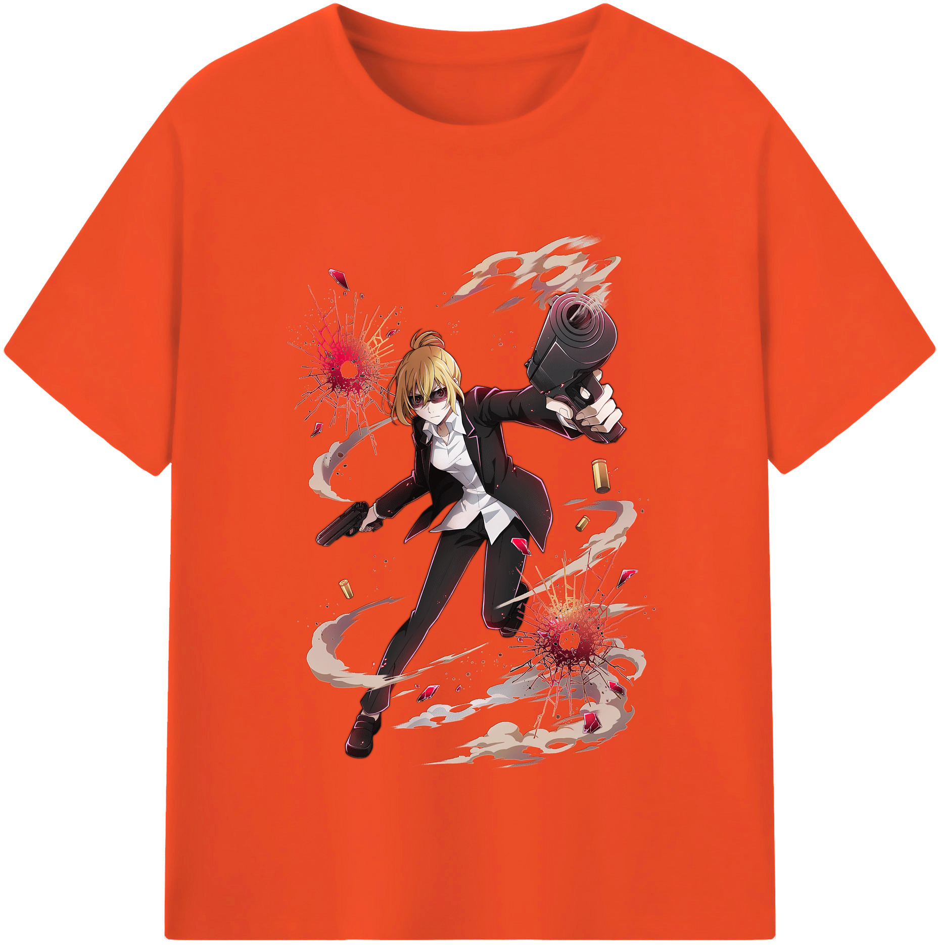 （画像用） 文豪ストレイドッグス Bungo Stray Dogs 綿100％半袖Tシャツ（フロントプリント）