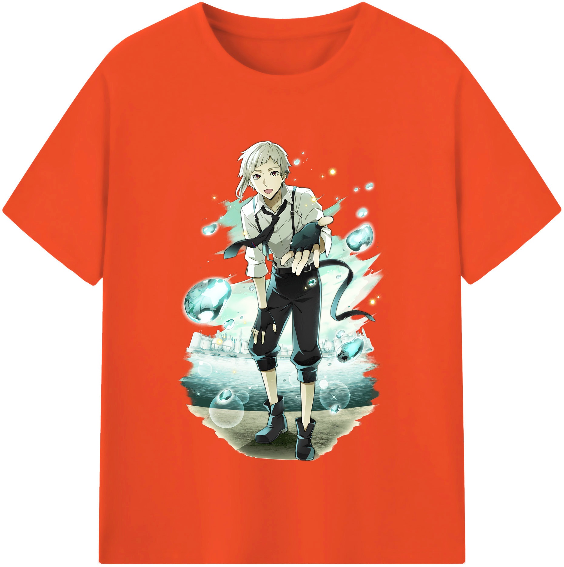 （画像用） 文豪ストレイドッグス Bungo Stray Dogs 綿100％半袖Tシャツ（フロントプリント）