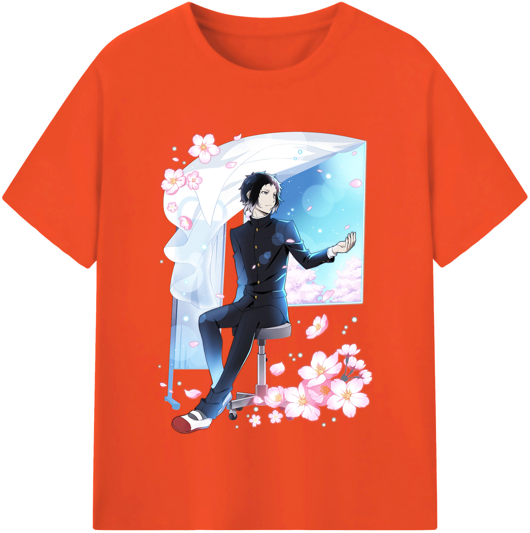 （画像用） 文豪ストレイドッグス Bungo Stray Dogs 綿100％半袖Tシャツ（フロントプリント）