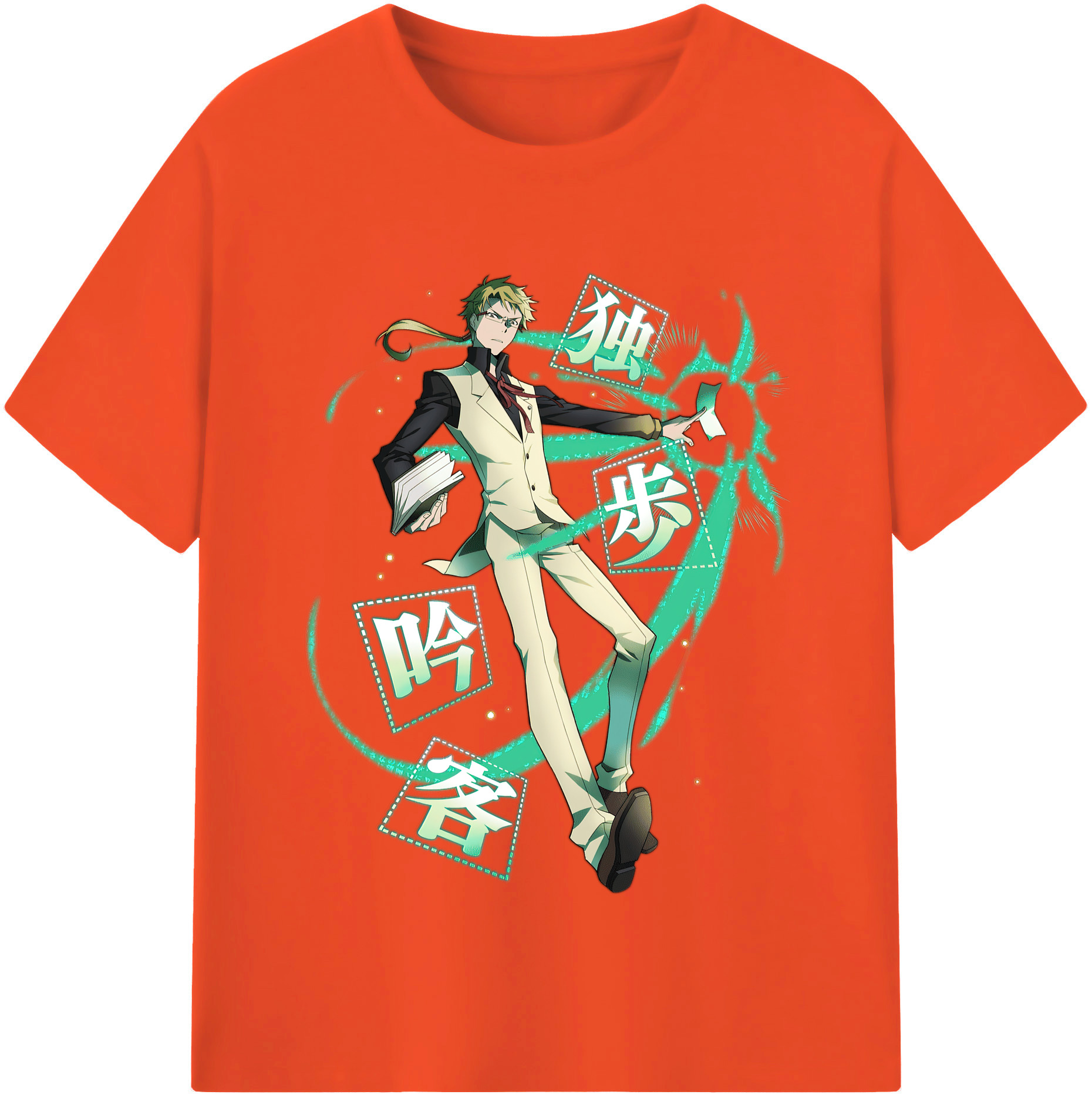 （画像用） 文豪ストレイドッグス Bungo Stray Dogs 綿100％半袖Tシャツ（フロントプリント）
