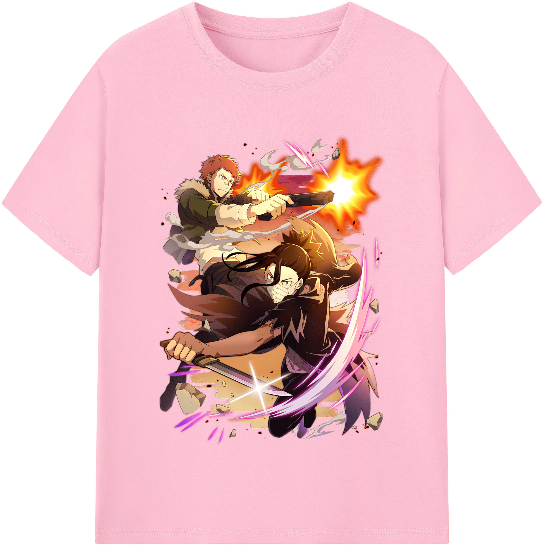 （画像用） 文豪ストレイドッグス Bungo Stray Dogs 綿100％半袖Tシャツ（フロントプリント）