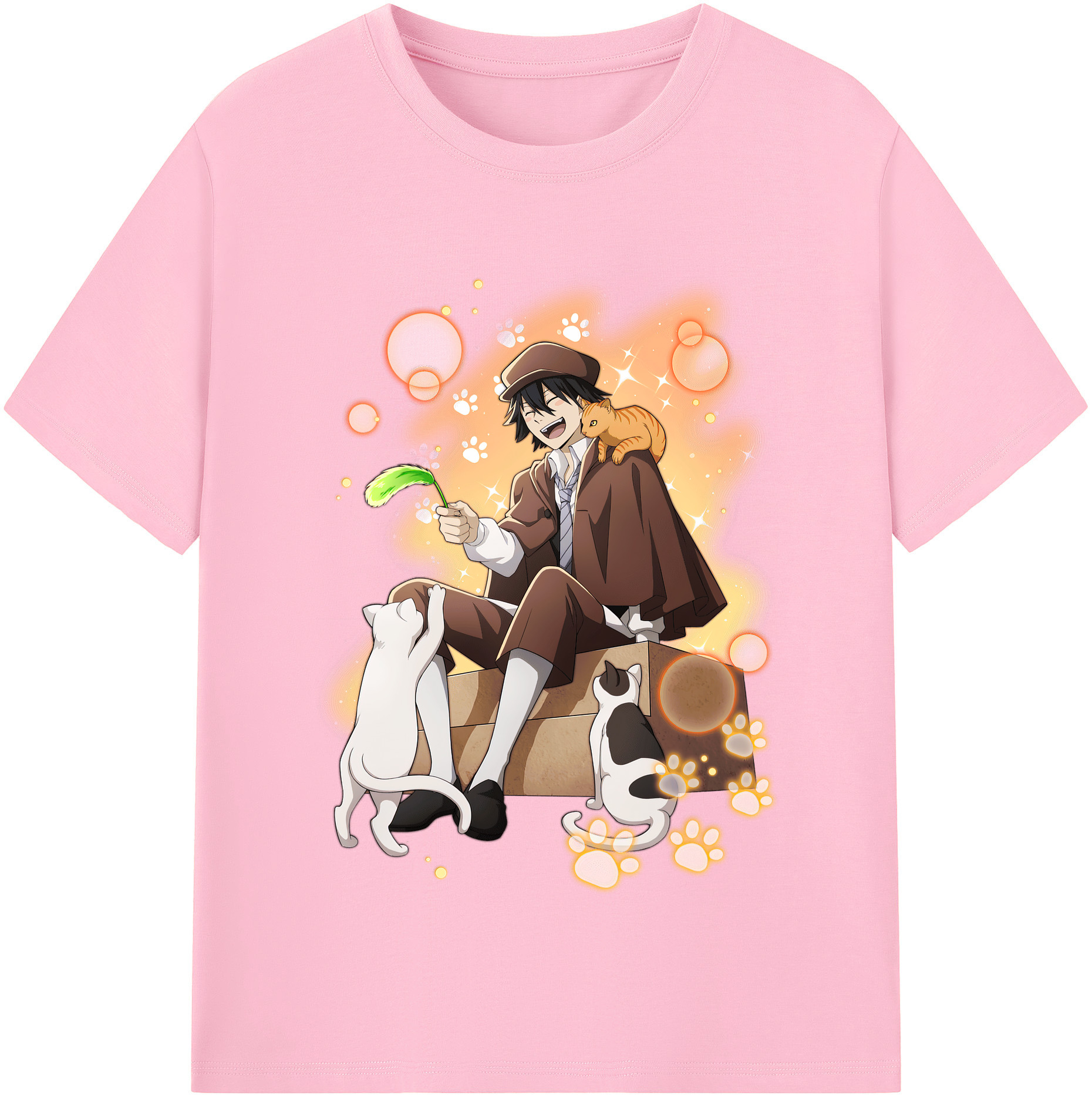 （画像用） 文豪ストレイドッグス Bungo Stray Dogs 綿100％半袖Tシャツ（フロントプリント）