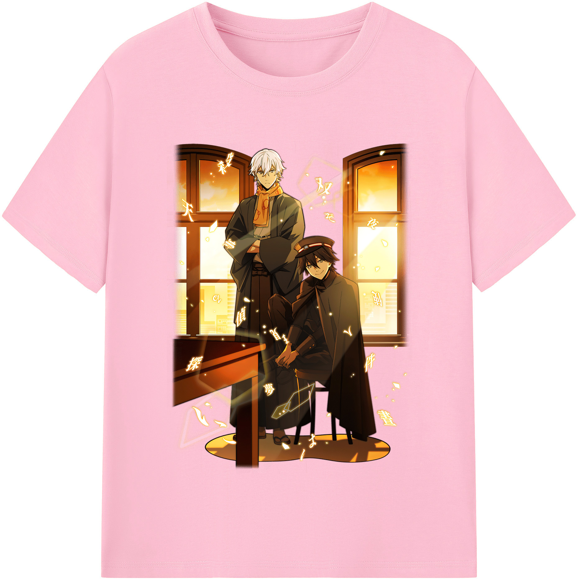 （画像用） 文豪ストレイドッグス Bungo Stray Dogs 綿100％半袖Tシャツ（フロントプリント）