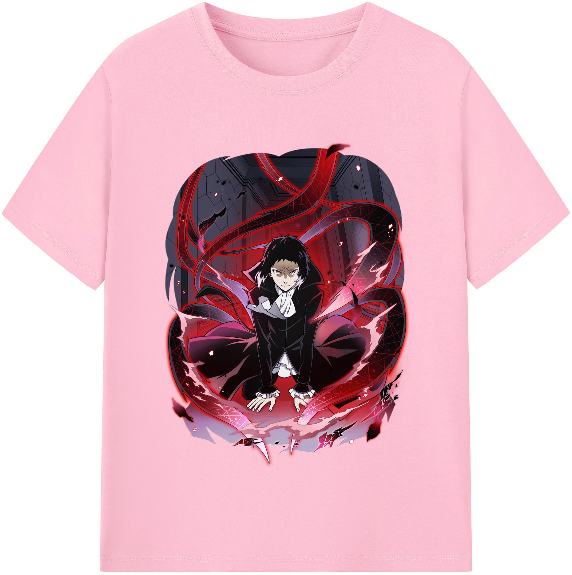 （画像用） 文豪ストレイドッグス Bungo Stray Dogs 綿100％半袖Tシャツ（フロントプリント）