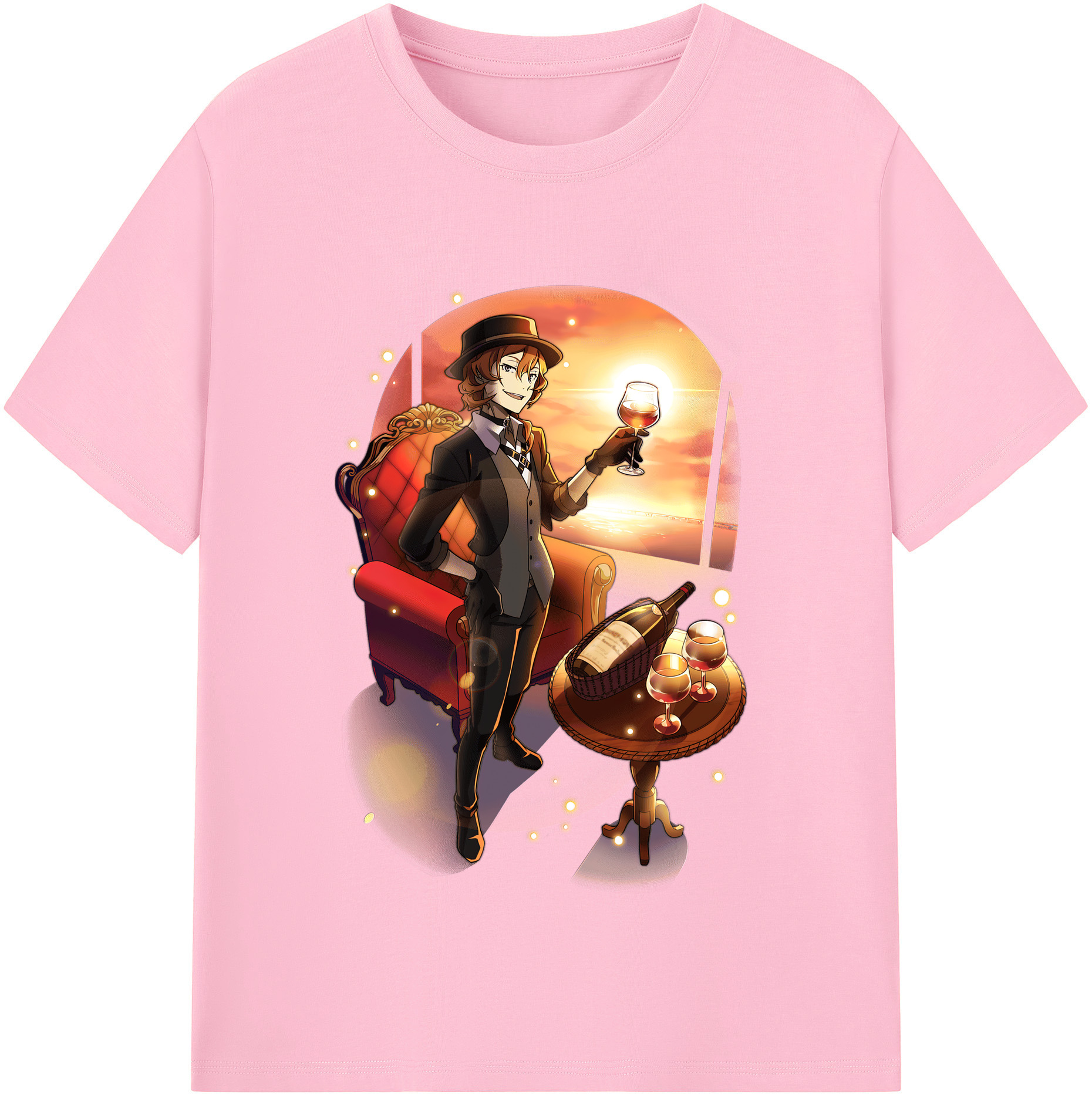 （画像用） 文豪ストレイドッグス Bungo Stray Dogs 綿100％半袖Tシャツ（フロントプリント）