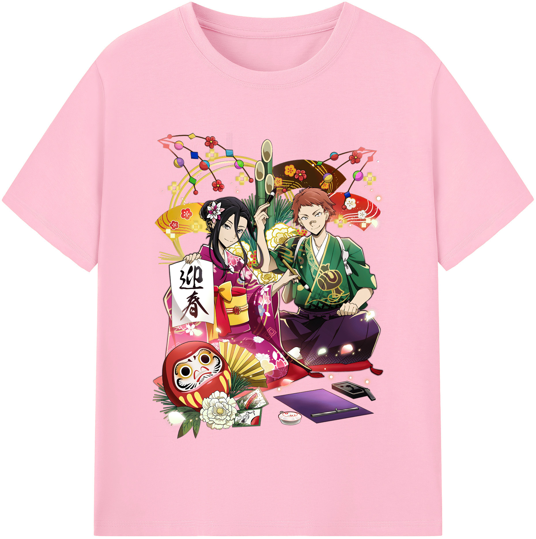 （画像用） 文豪ストレイドッグス Bungo Stray Dogs 綿100％半袖Tシャツ（フロントプリント）