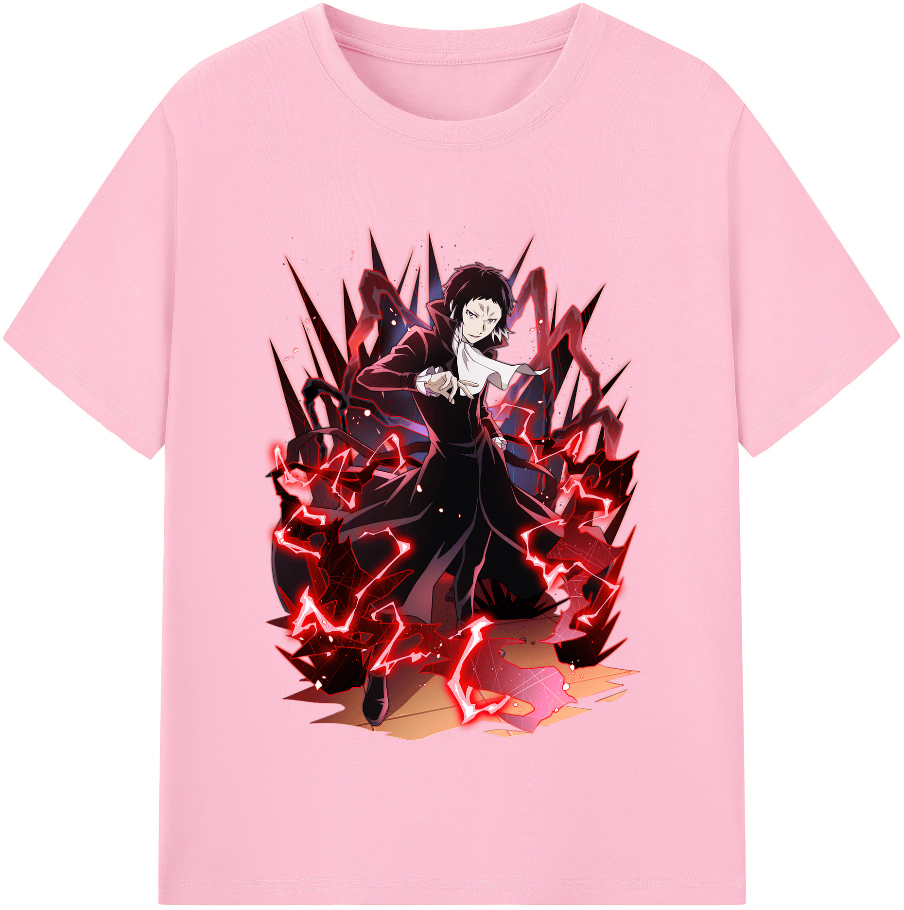 （画像用） 文豪ストレイドッグス Bungo Stray Dogs 綿100％半袖Tシャツ（フロントプリント）
