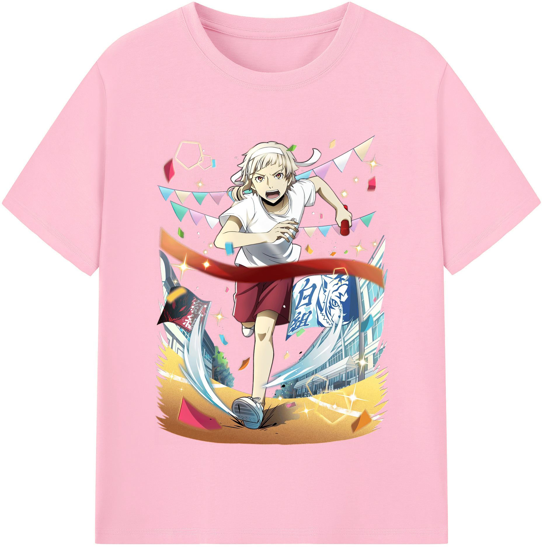 （画像用） 文豪ストレイドッグス Bungo Stray Dogs 綿100％半袖Tシャツ（フロントプリント）