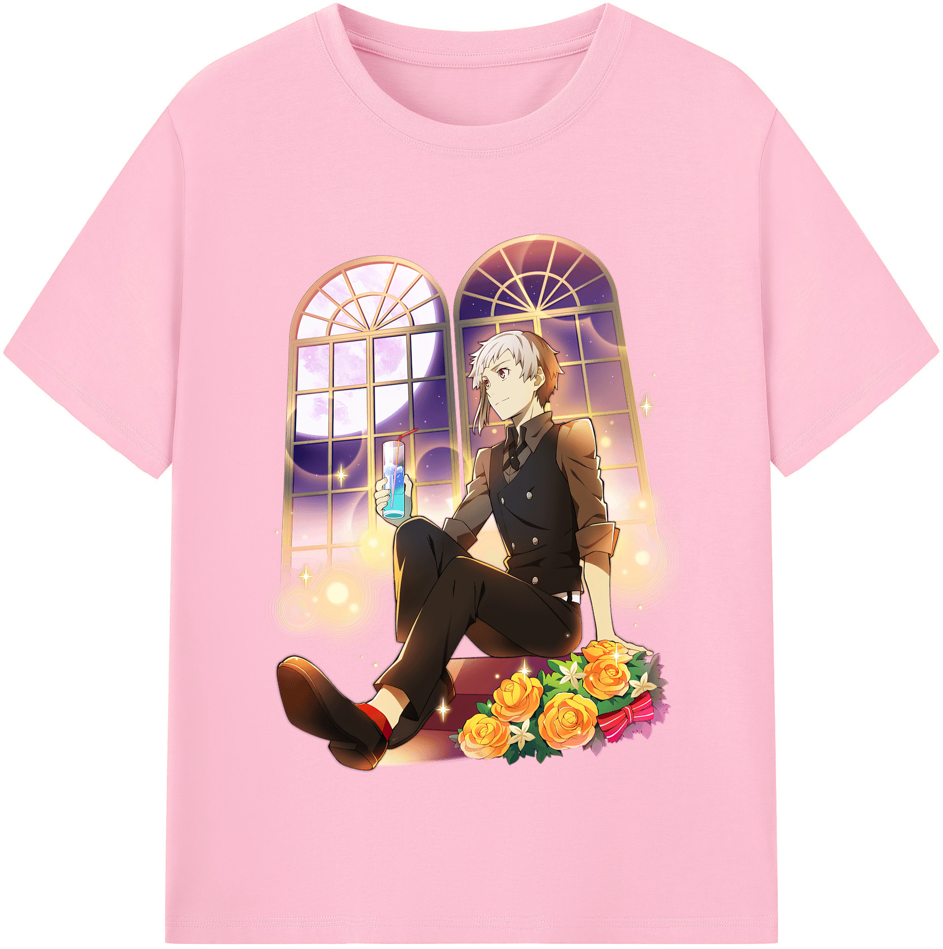 （画像用） 文豪ストレイドッグス Bungo Stray Dogs 綿100％半袖Tシャツ（フロントプリント）