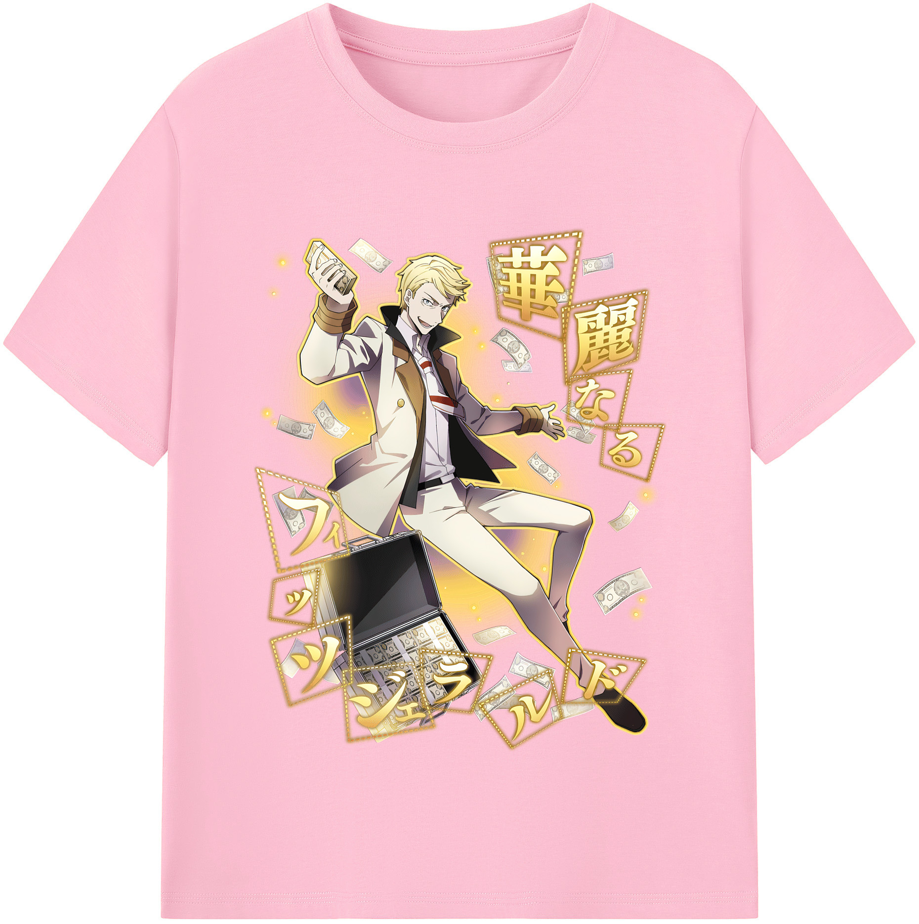 （画像用） 文豪ストレイドッグス Bungo Stray Dogs 綿100％半袖Tシャツ（フロントプリント）