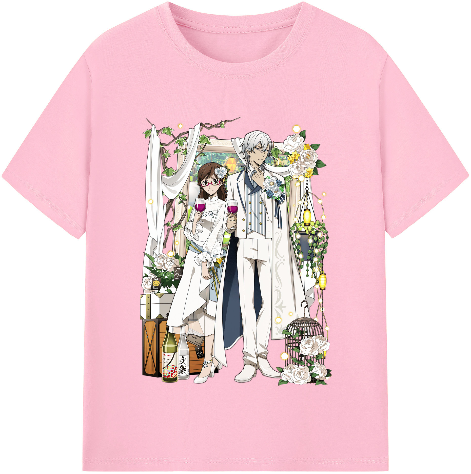（画像用） 文豪ストレイドッグス Bungo Stray Dogs 綿100％半袖Tシャツ（フロントプリント）