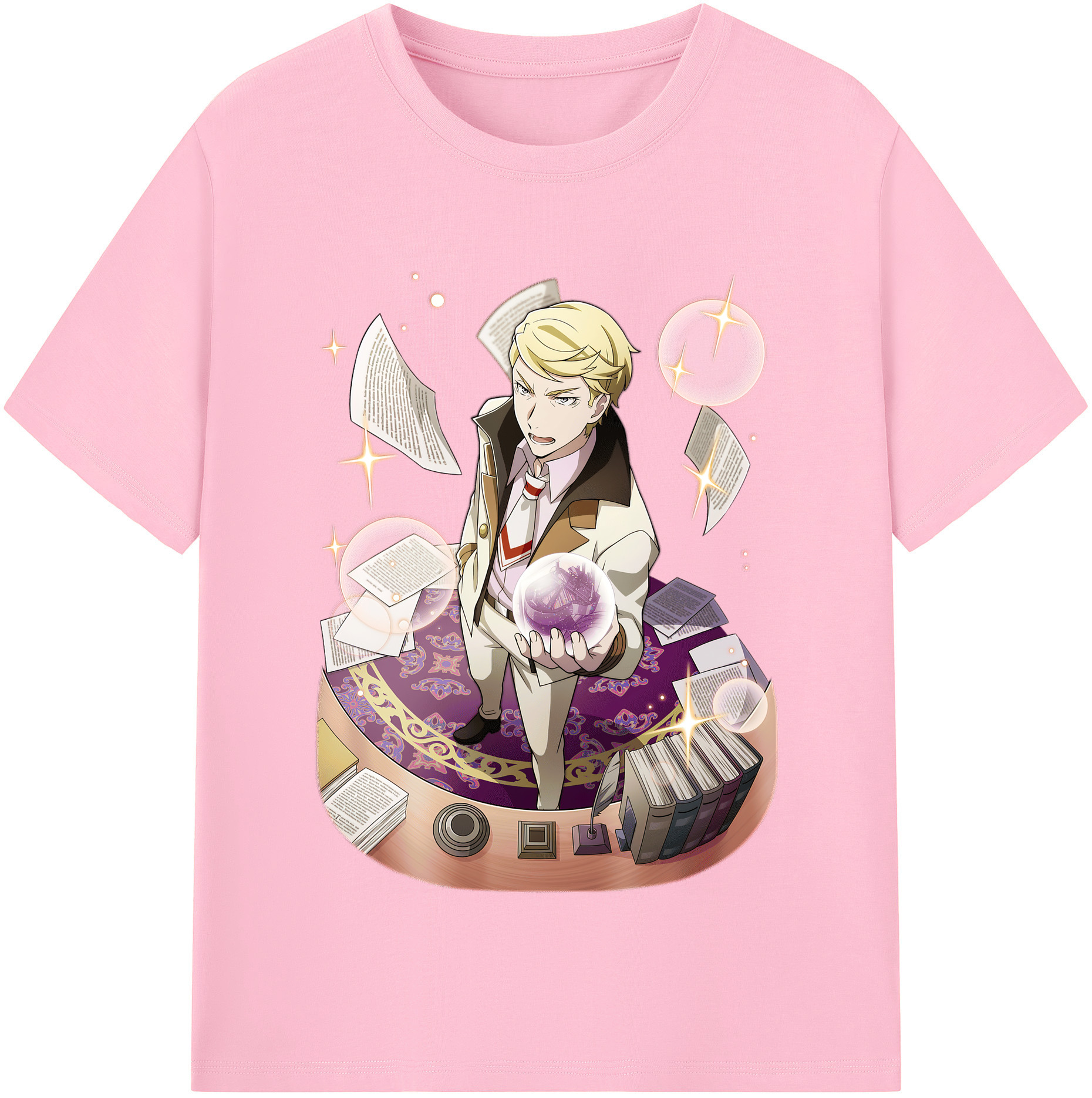 （画像用） 文豪ストレイドッグス Bungo Stray Dogs 綿100％半袖Tシャツ（フロントプリント）
