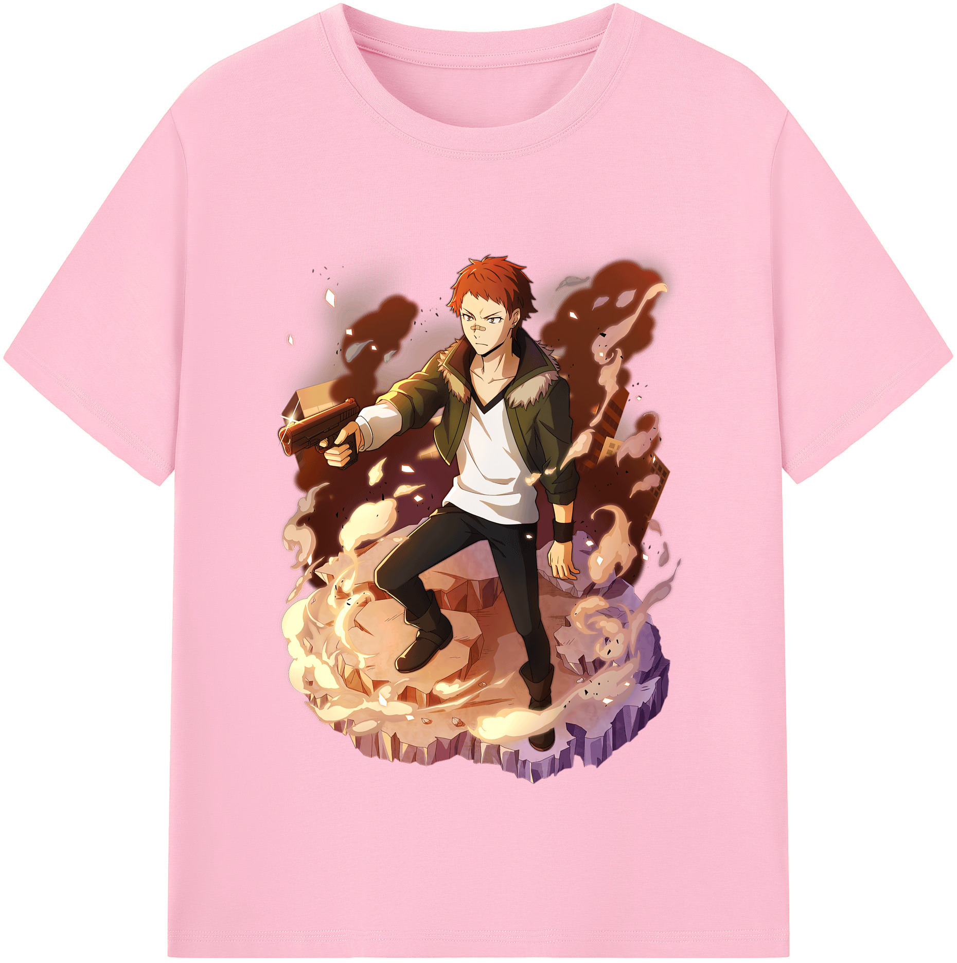 （画像用） 文豪ストレイドッグス Bungo Stray Dogs 綿100％半袖Tシャツ（フロントプリント）