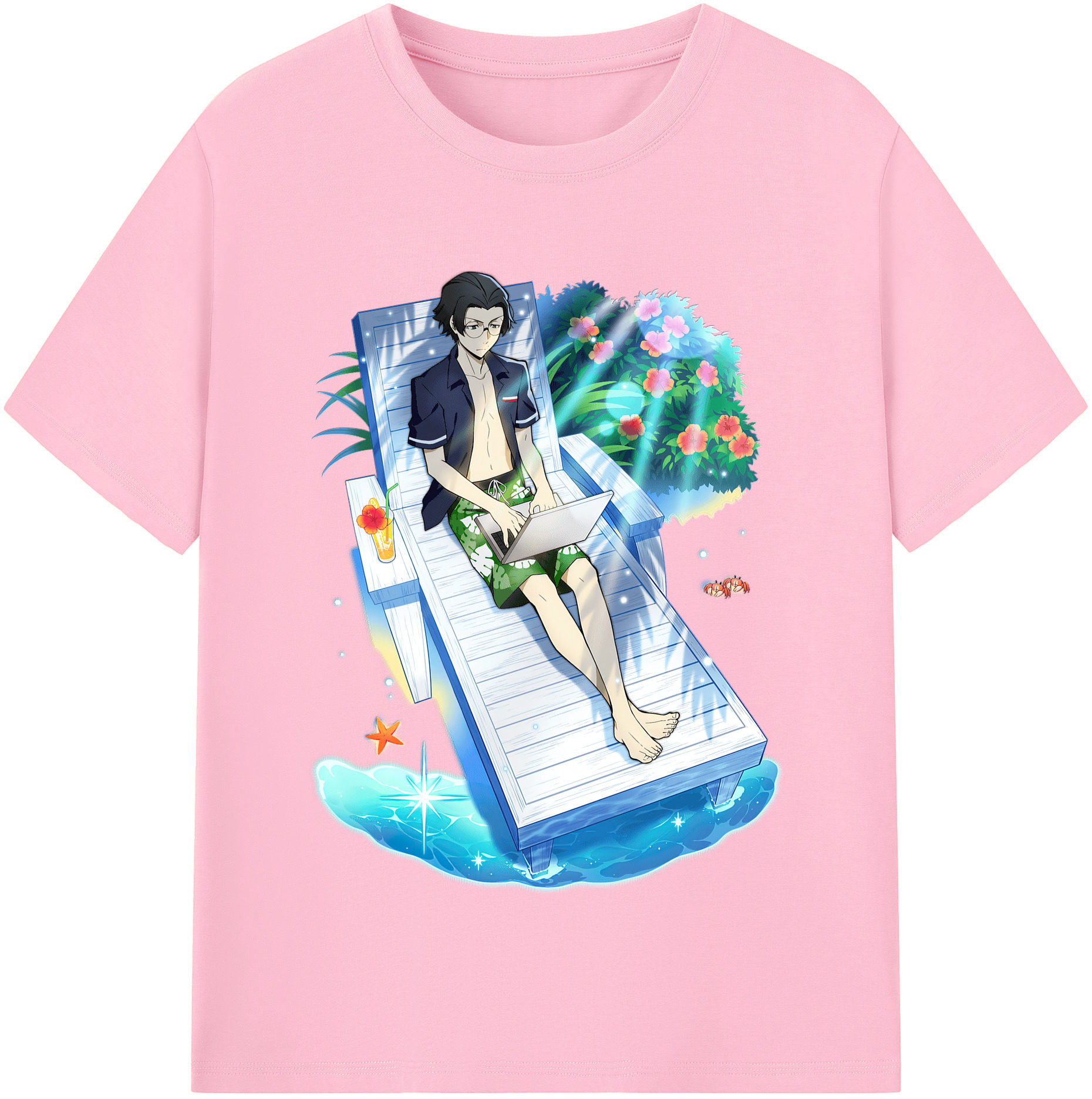 （画像用） 文豪ストレイドッグス Bungo Stray Dogs 綿100％半袖Tシャツ（フロントプリント）