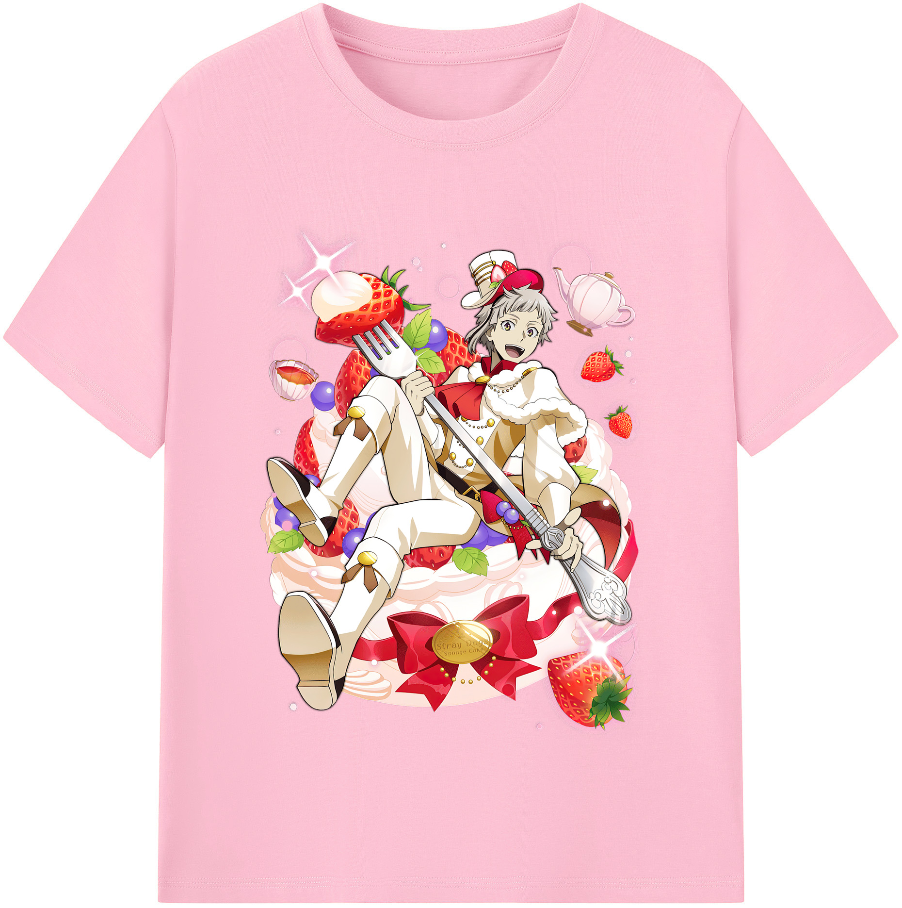 （画像用） 文豪ストレイドッグス Bungo Stray Dogs 綿100％半袖Tシャツ（フロントプリント）