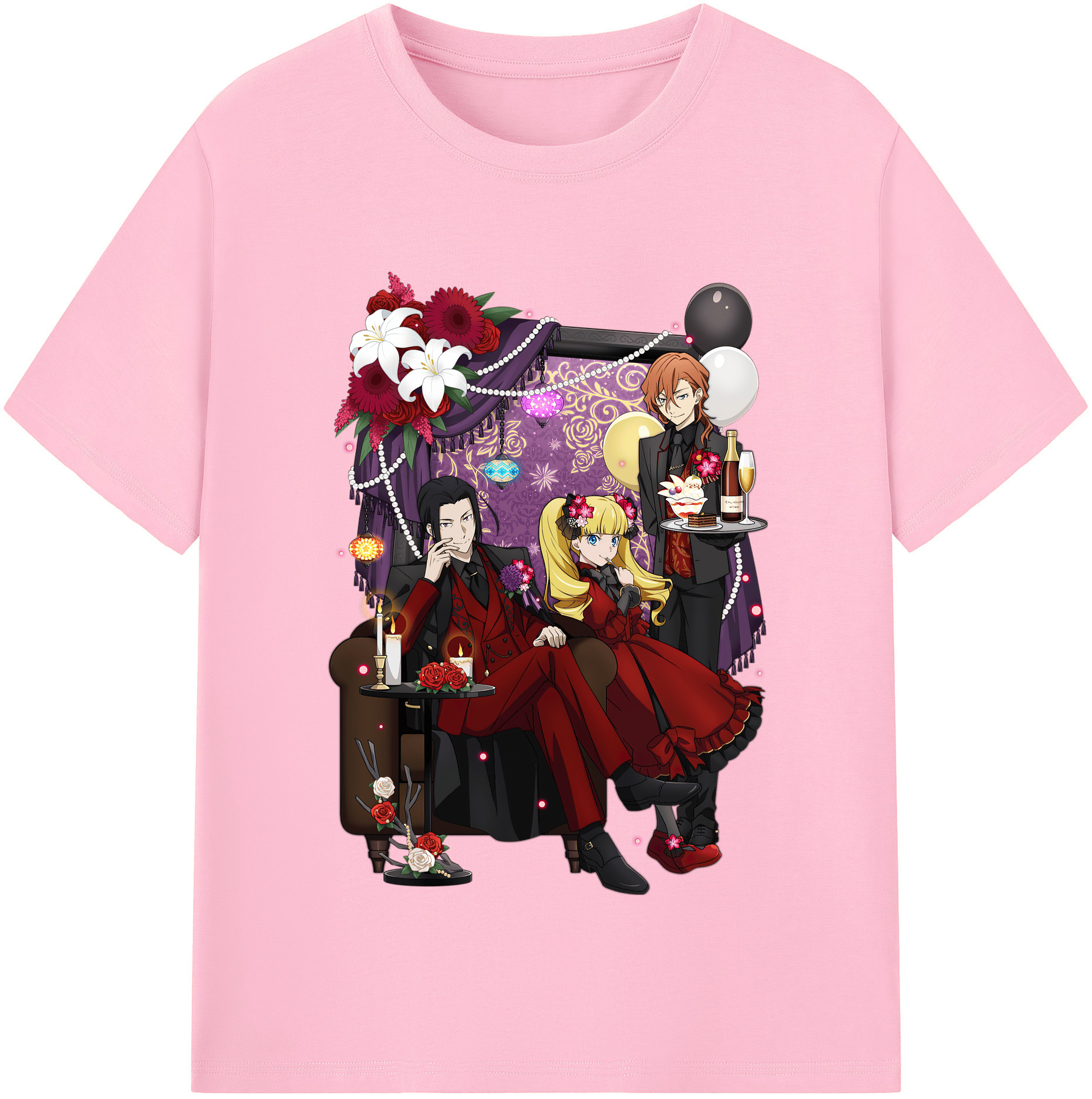 （画像用） 文豪ストレイドッグス Bungo Stray Dogs 綿100％半袖Tシャツ（フロントプリント）