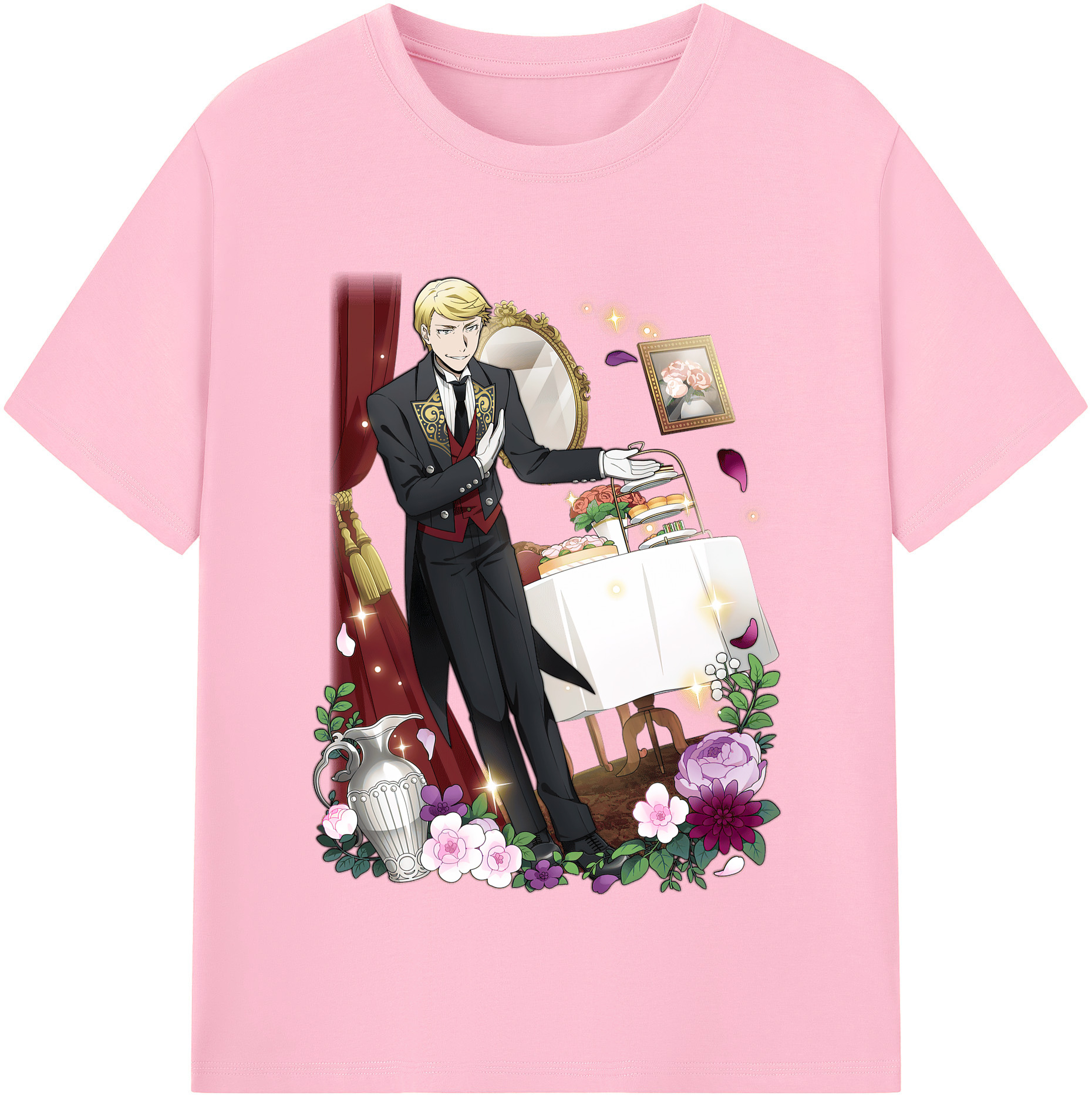 （画像用） 文豪ストレイドッグス Bungo Stray Dogs 綿100％半袖Tシャツ（フロントプリント）