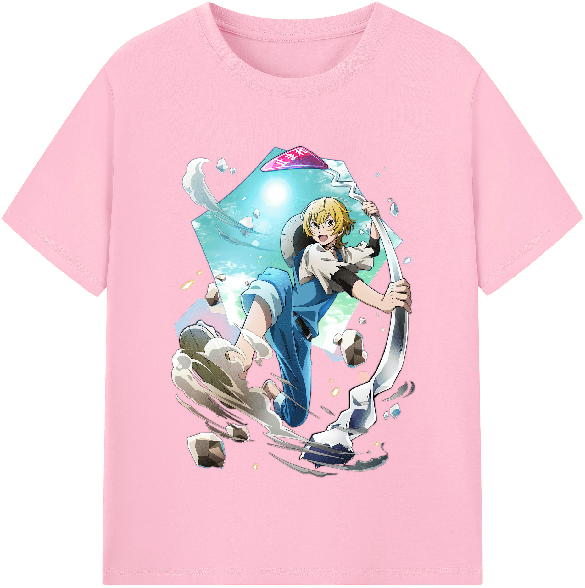 （画像用） 文豪ストレイドッグス Bungo Stray Dogs 綿100％半袖Tシャツ（フロントプリント）