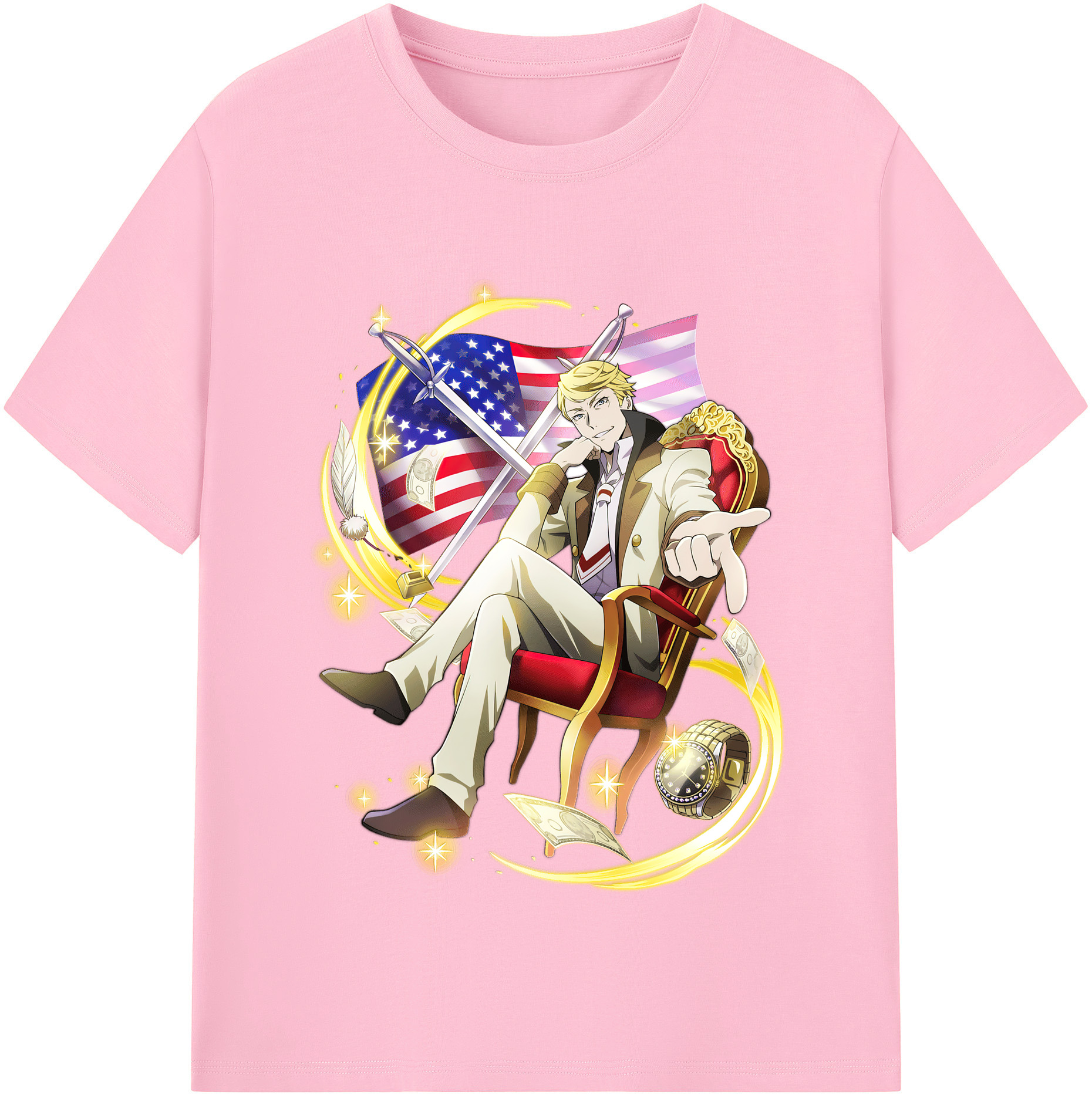 （画像用） 文豪ストレイドッグス Bungo Stray Dogs 綿100％半袖Tシャツ（フロントプリント）