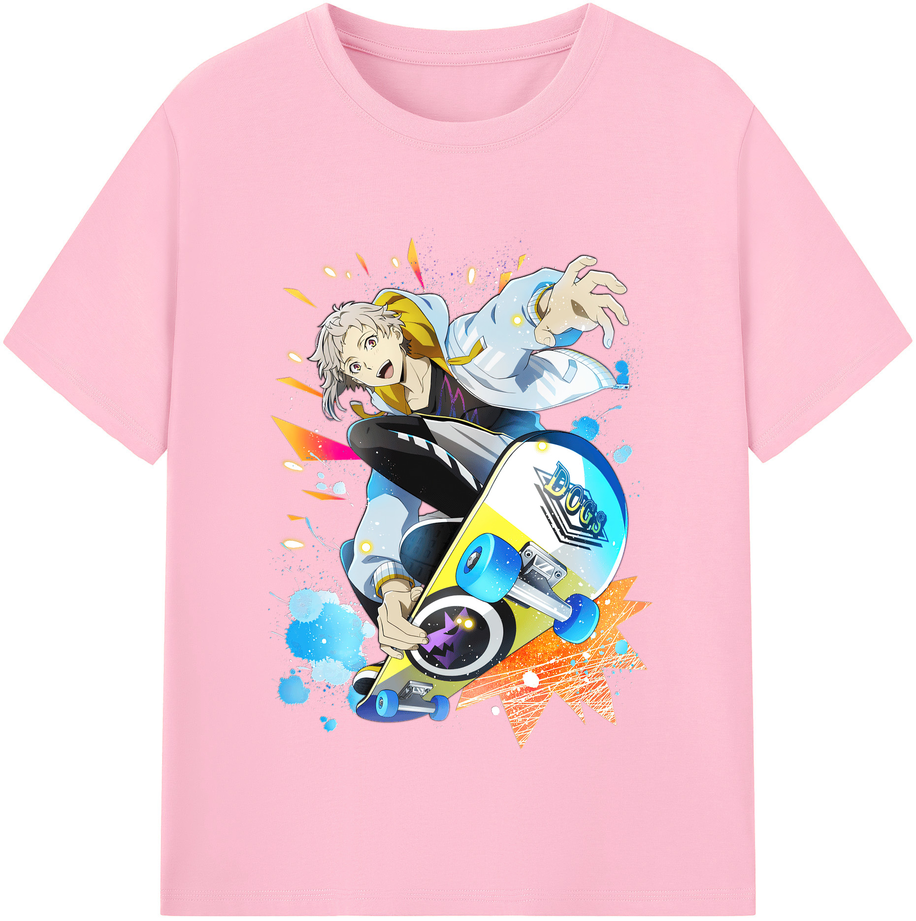 （画像用） 文豪ストレイドッグス Bungo Stray Dogs 綿100％半袖Tシャツ（フロントプリント）