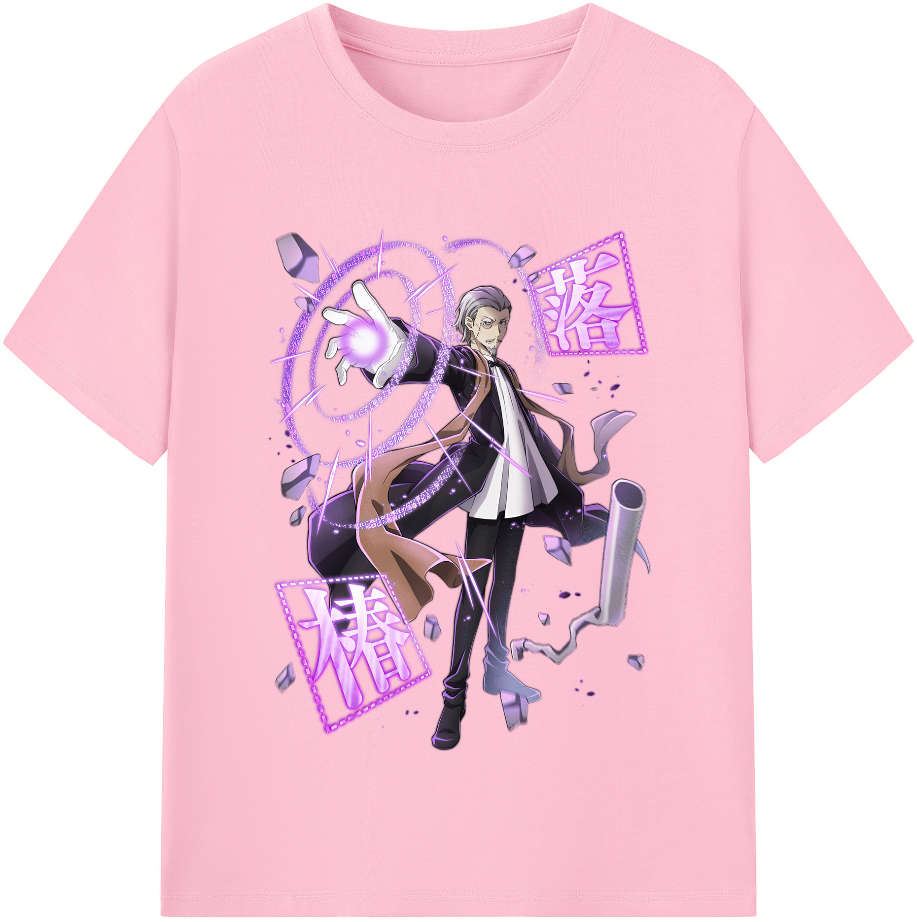 （画像用） 文豪ストレイドッグス Bungo Stray Dogs 綿100％半袖Tシャツ（フロントプリント）