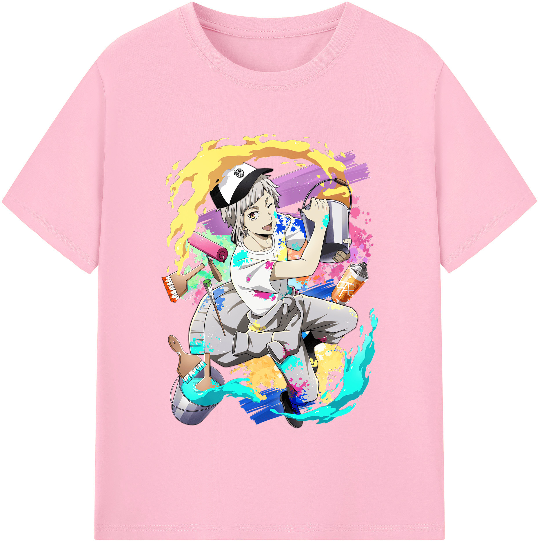 （画像用） 文豪ストレイドッグス Bungo Stray Dogs 綿100％半袖Tシャツ（フロントプリント）