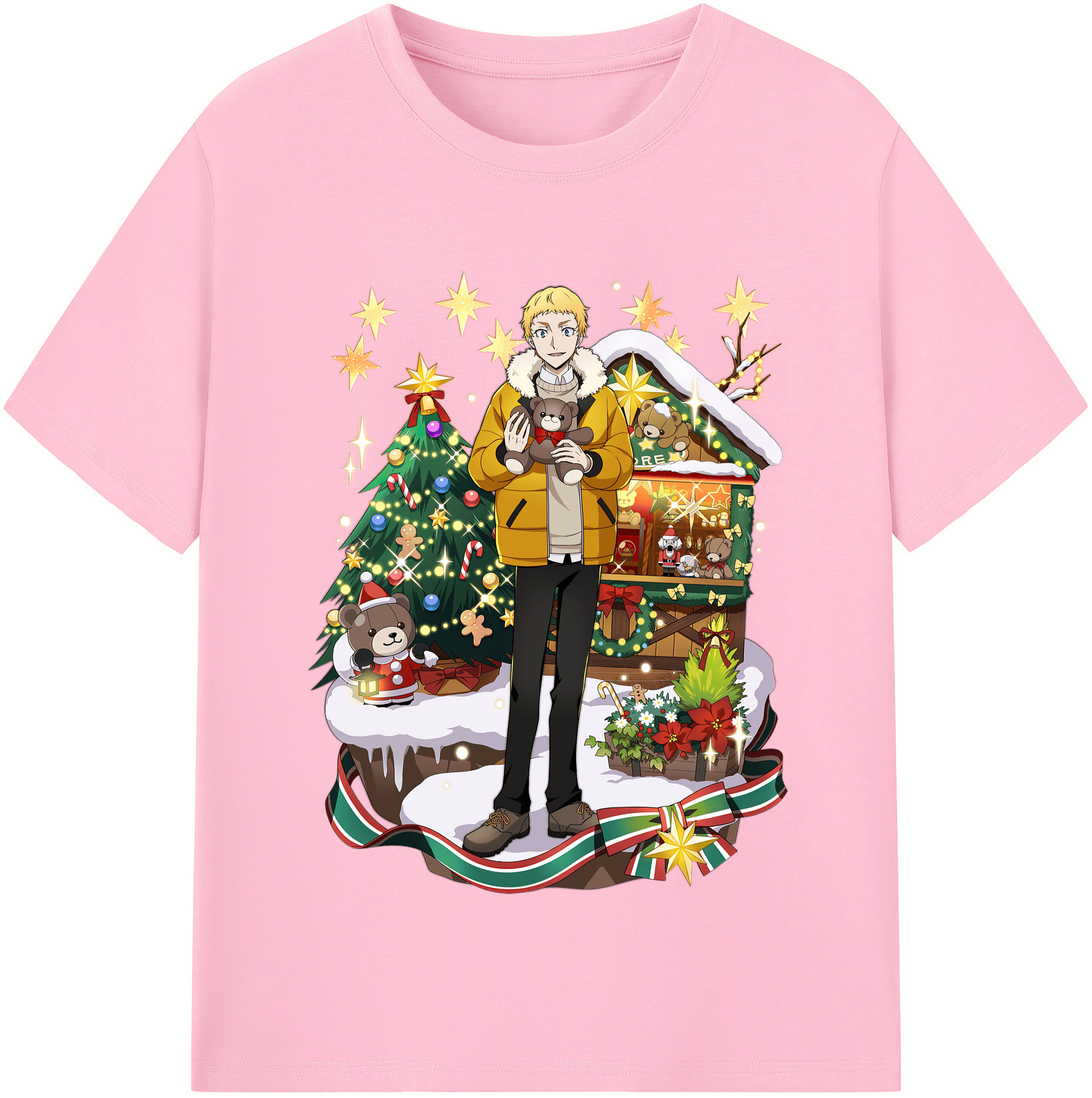 （画像用） 文豪ストレイドッグス Bungo Stray Dogs 綿100％半袖Tシャツ（フロントプリント）