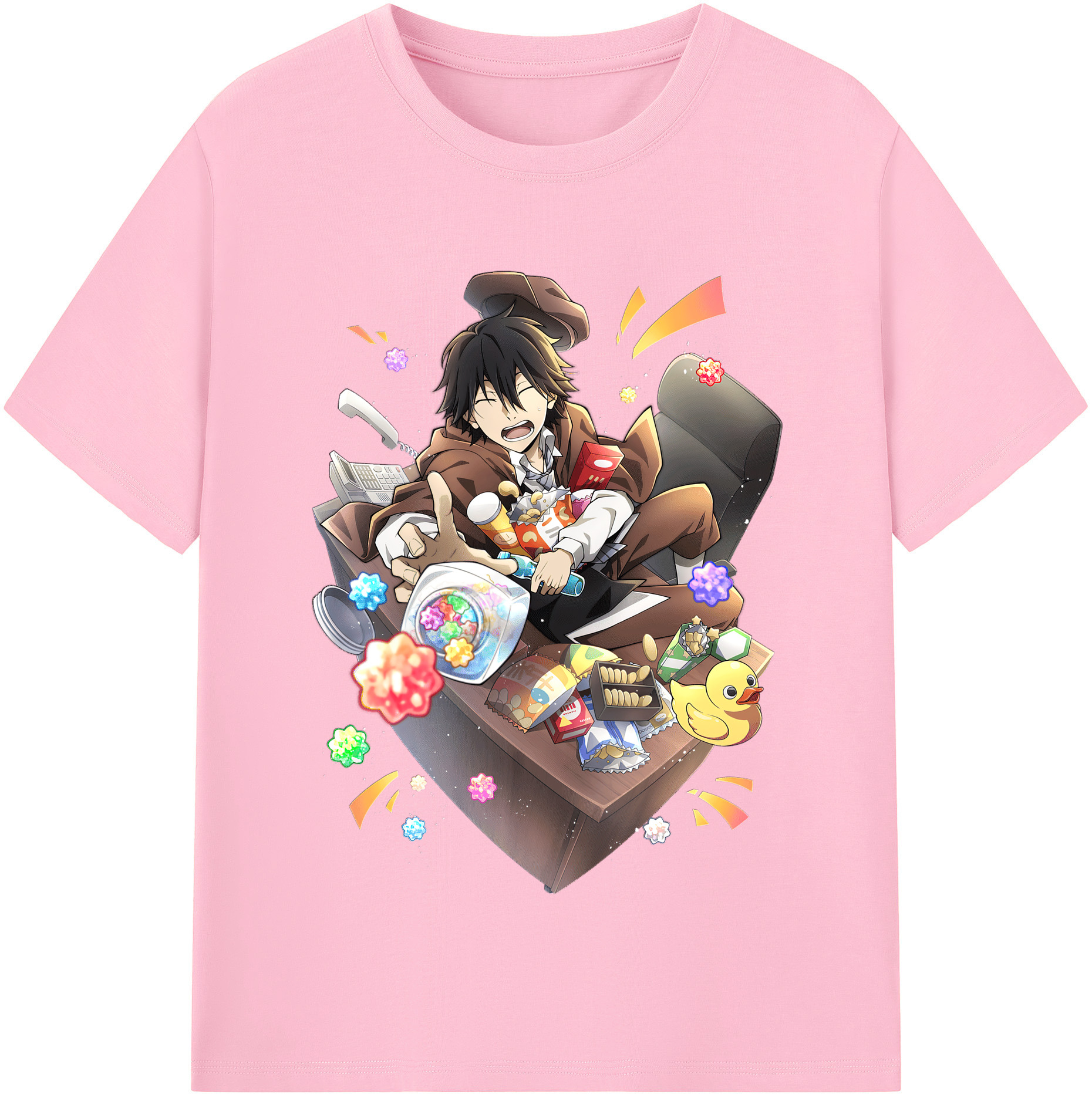 （画像用） 文豪ストレイドッグス Bungo Stray Dogs 綿100％半袖Tシャツ（フロントプリント）