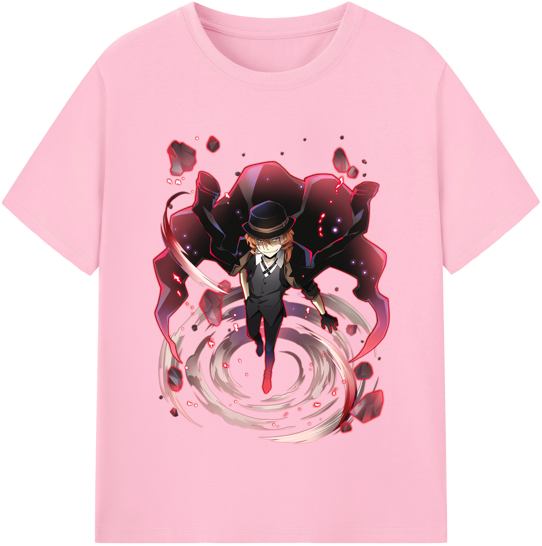 （画像用） 文豪ストレイドッグス Bungo Stray Dogs 綿100％半袖Tシャツ（フロントプリント）