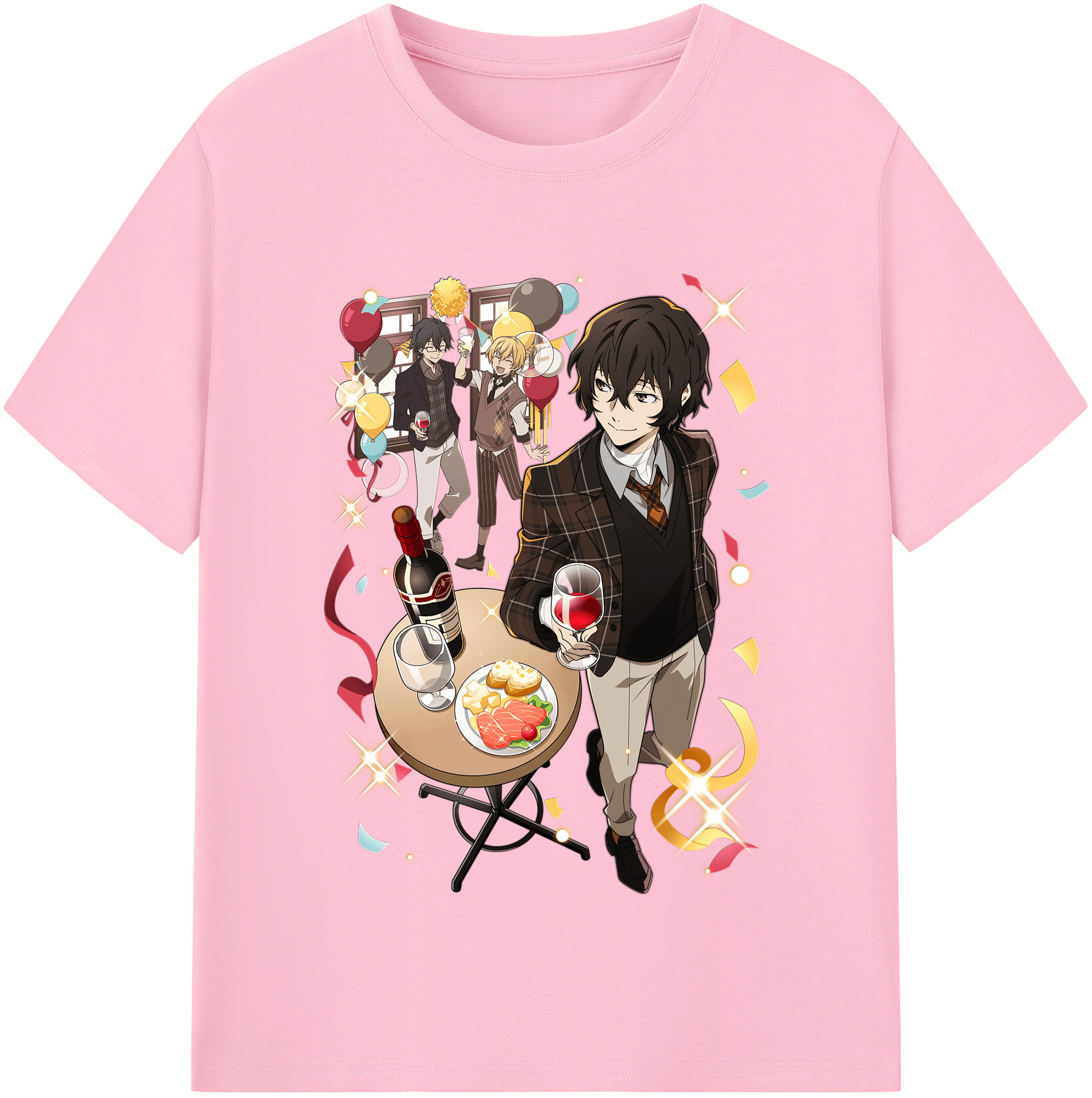 （画像用） 文豪ストレイドッグス Bungo Stray Dogs 綿100％半袖Tシャツ（フロントプリント）