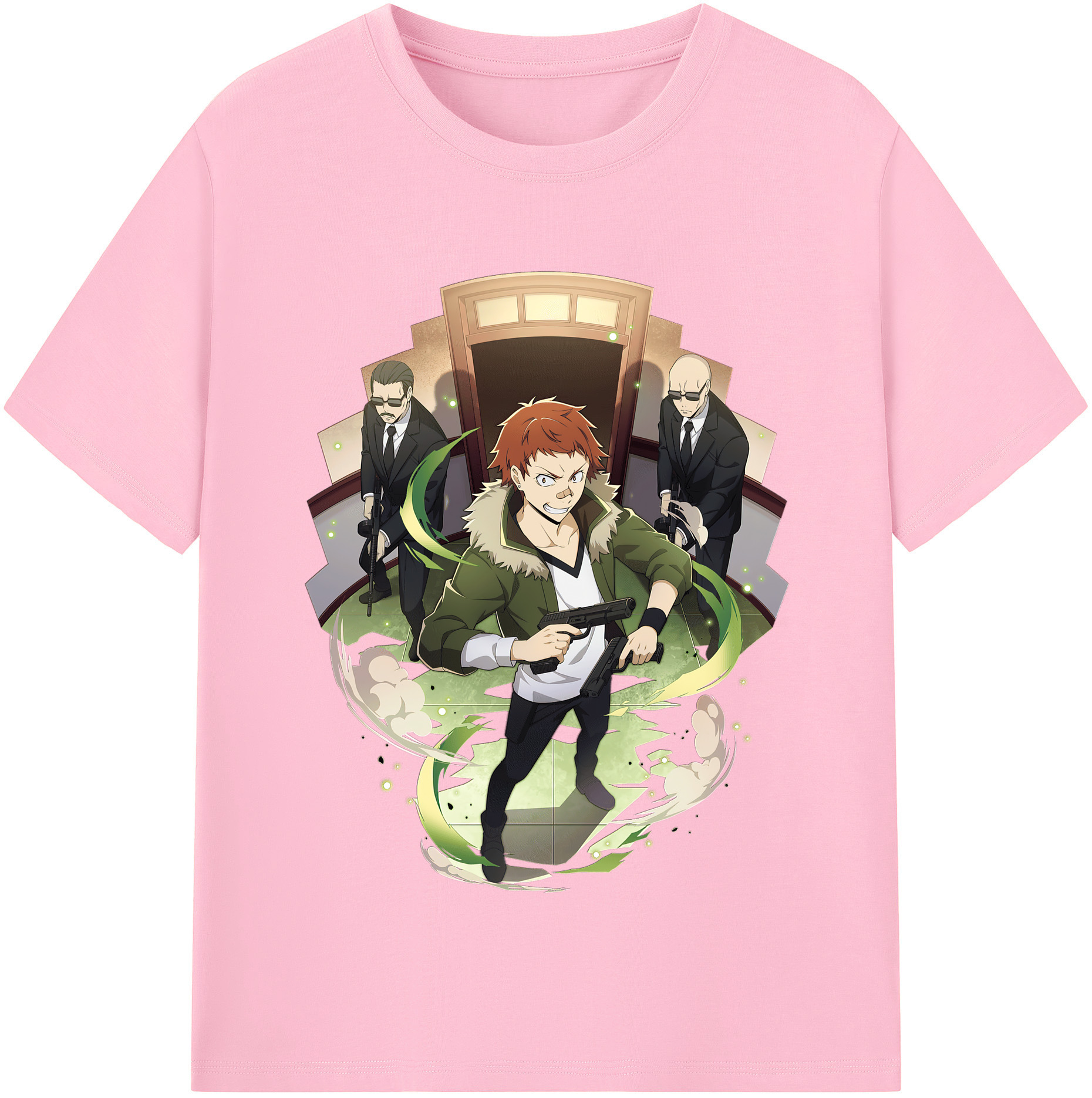 （画像用） 文豪ストレイドッグス Bungo Stray Dogs 綿100％半袖Tシャツ（フロントプリント）